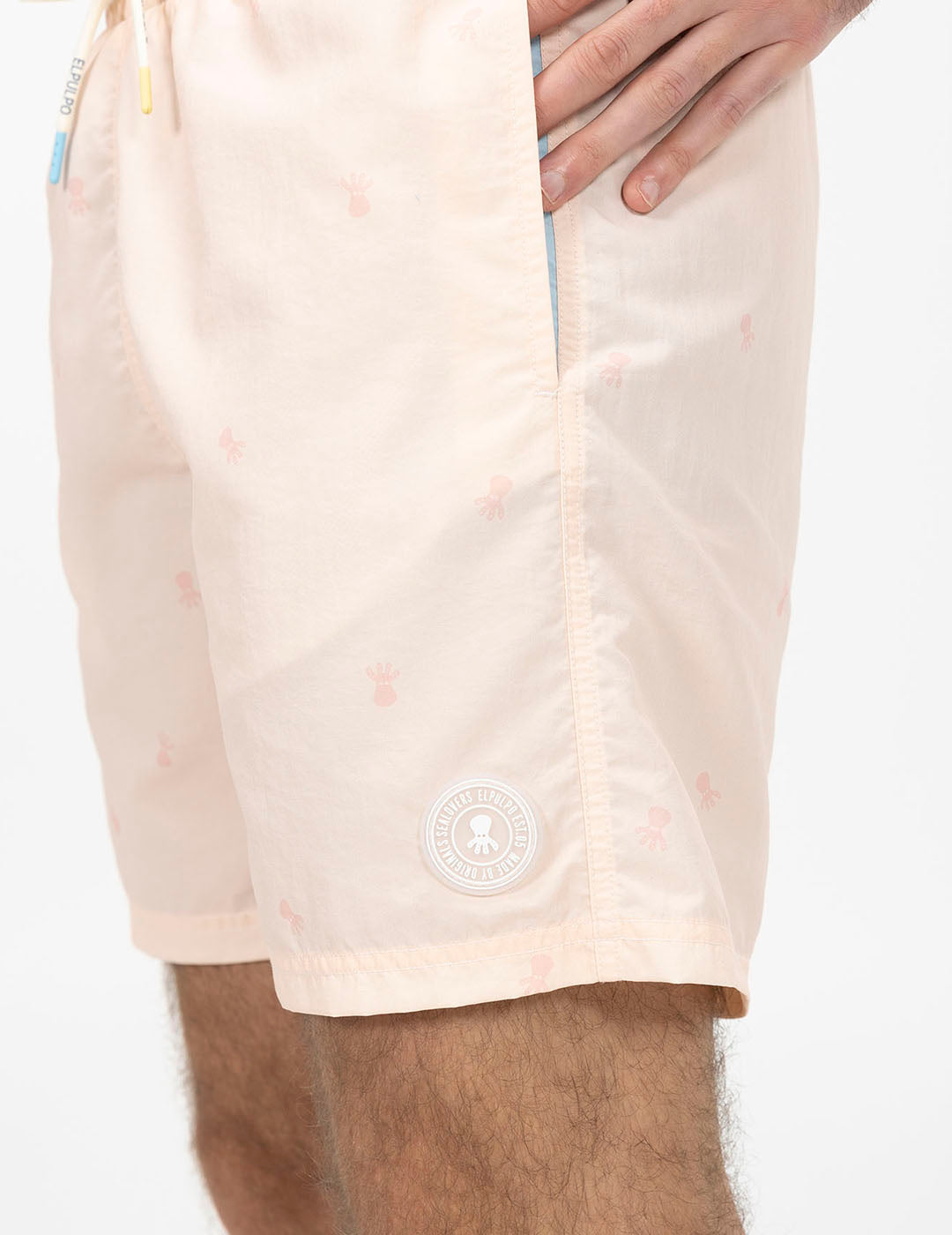 NEW ALL OVER PRINTED WASHED SWIMSUIT BABY PINK