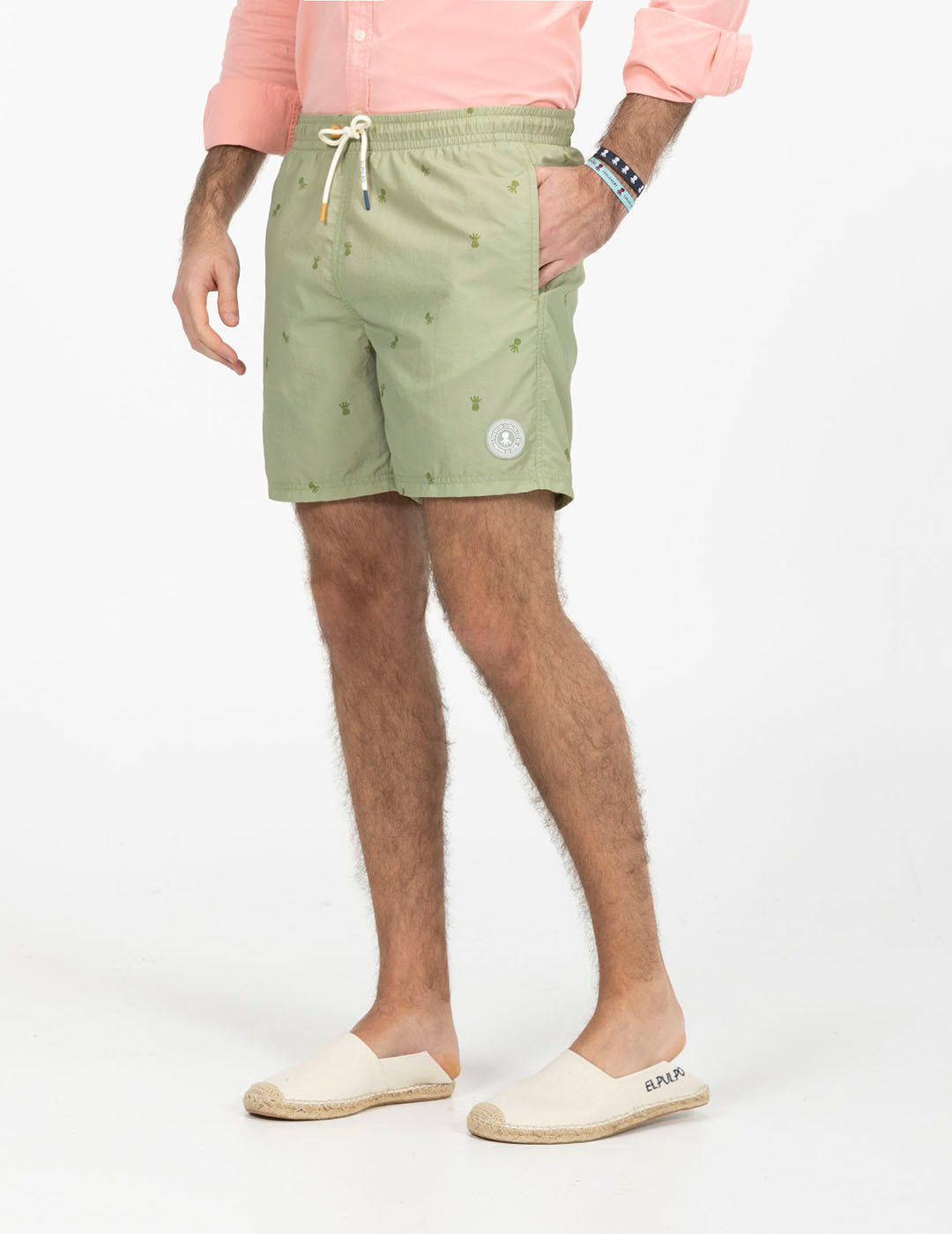 BAÑADOR LAVADO ESTAMPADO NEW ALL OVER VERDE SALVIA