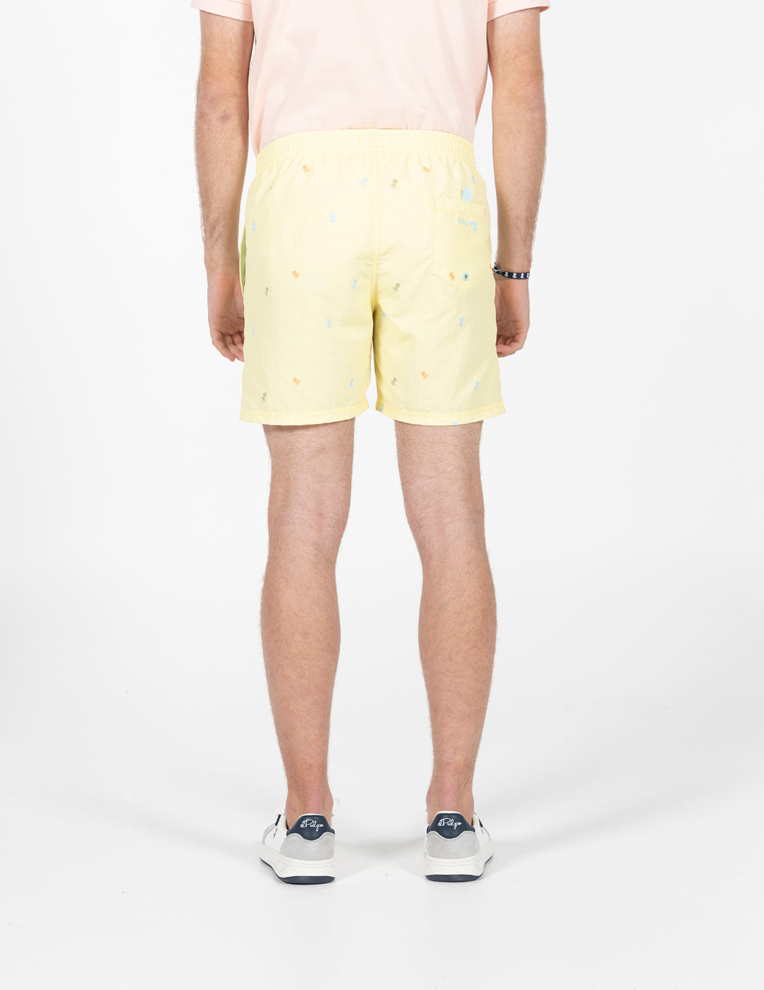 NEW ALL OVER MULTICOLOR YELLOW DELAVÉ PRINTED SWIMSUIT