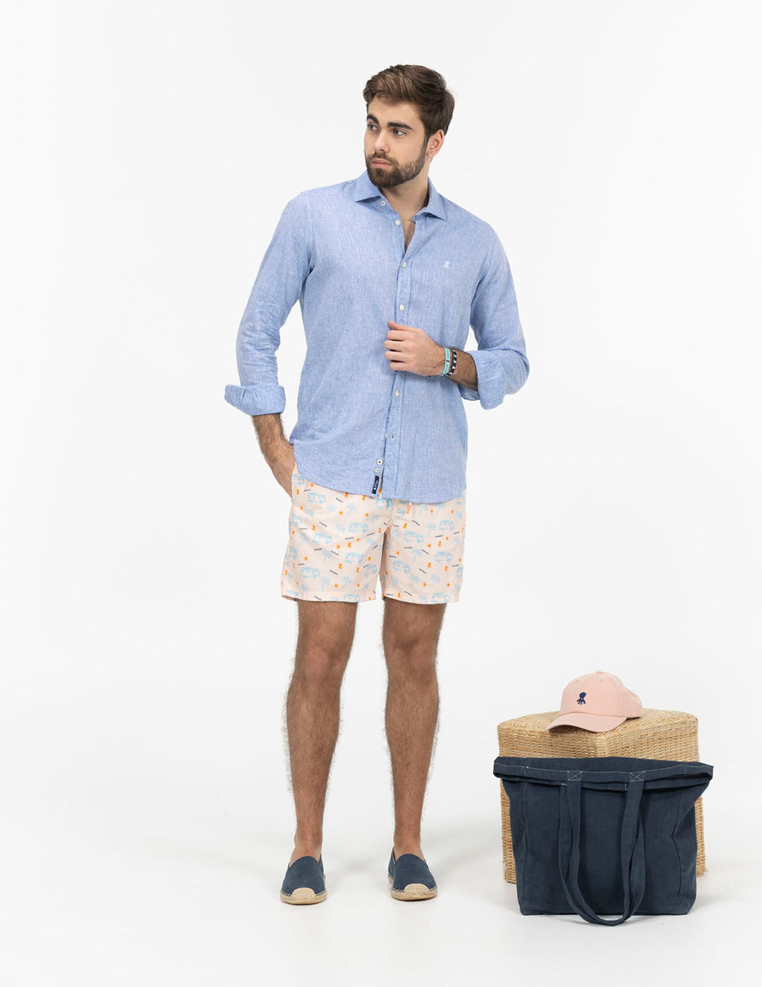 BAÑADOR ESTAMPADO CAMPER ROSA BEBÉ