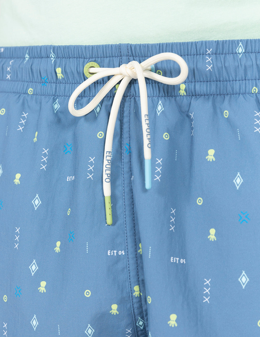 DELAVÉ NAVY BLUE ESSENTIALS PRINTED SWIMSUIT