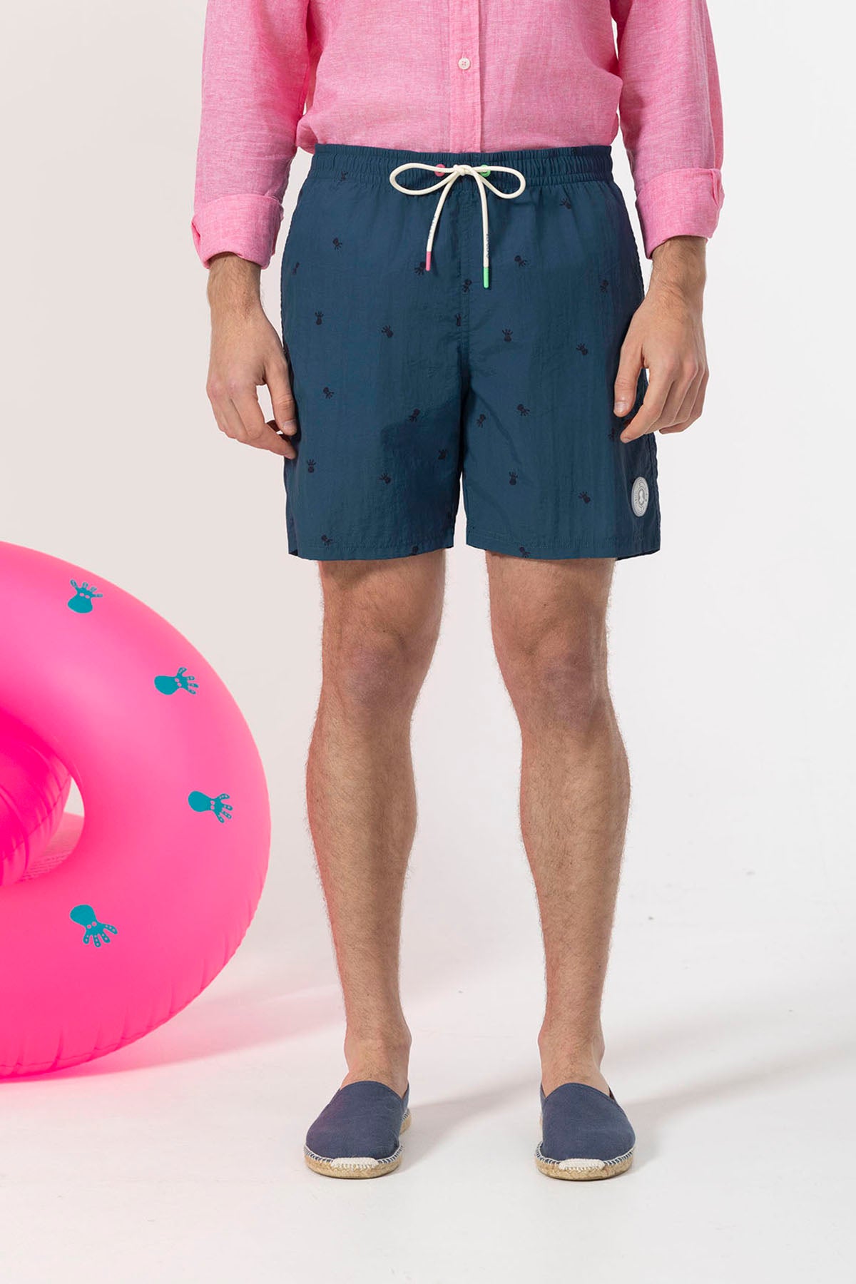 BAÑADOR ALLOVER ELPULPO A TONO AZUL MARINO DELAVÉ