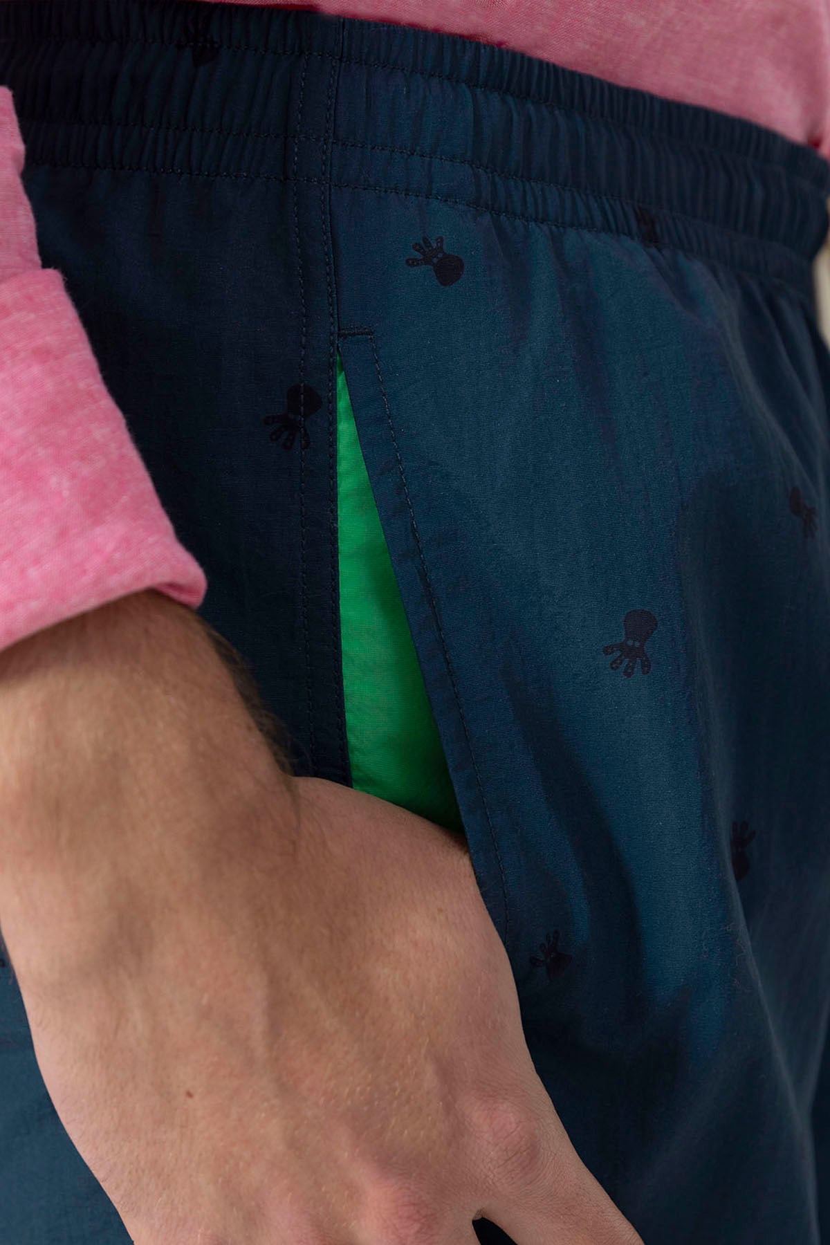 BAÑADOR ALLOVER ELPULPO A TONO AZUL MARINO DELAVÉ