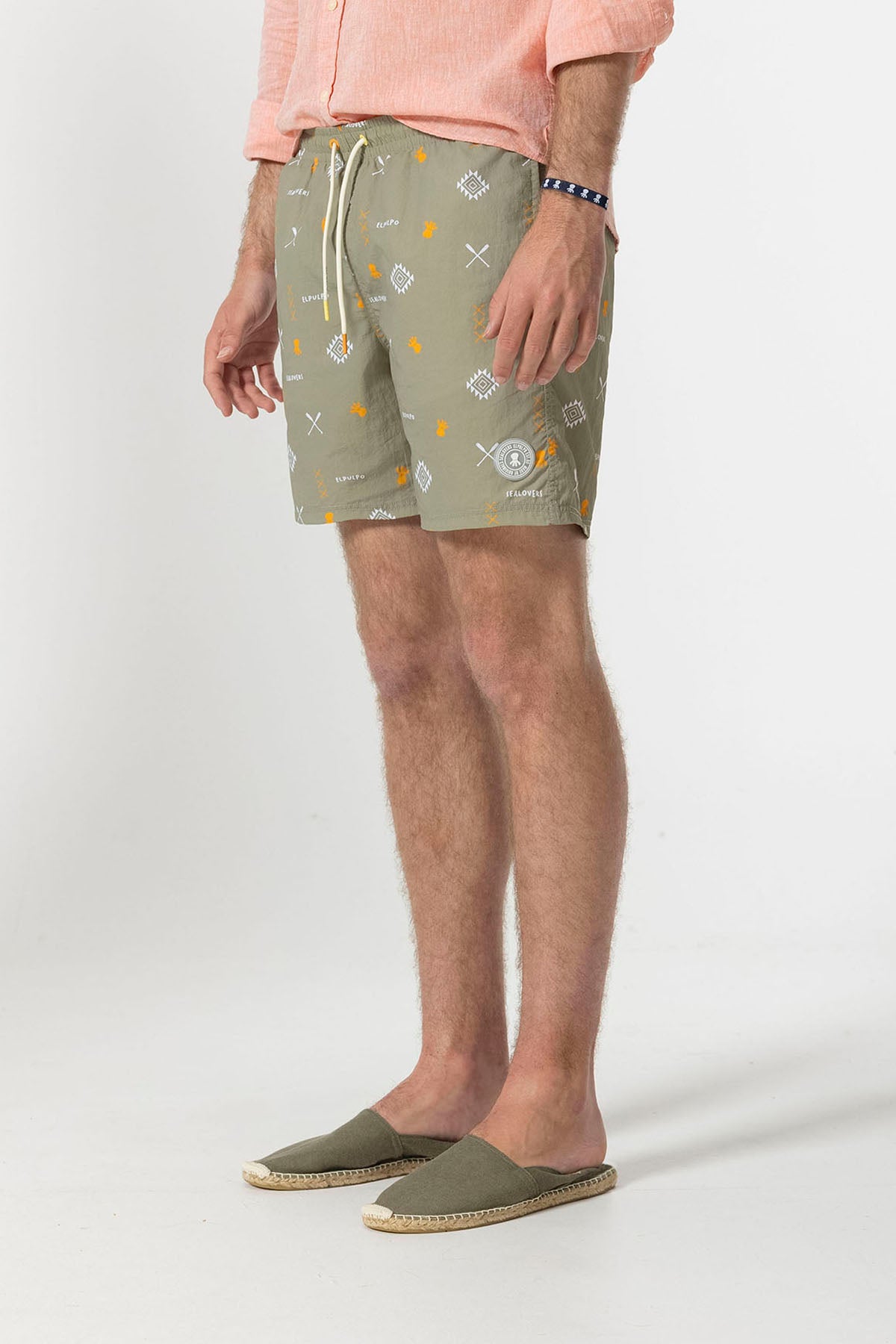 BAÑADOR ESTAMPADO ELPULPO ESSENTIALS VERDE SALVIA