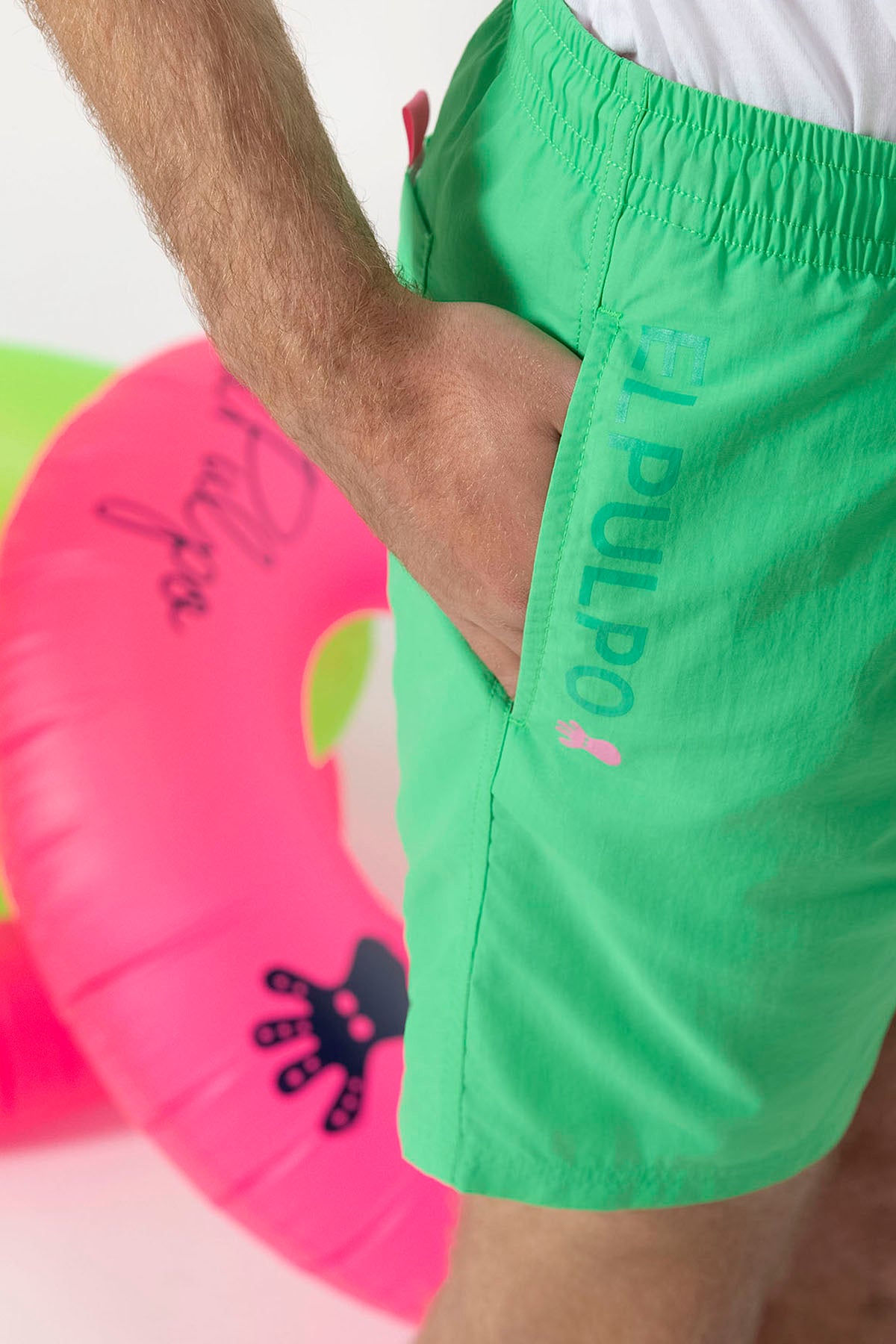 ELPULPO SIDE PRINTED SWIMSUIT PISTACHIO GREEN