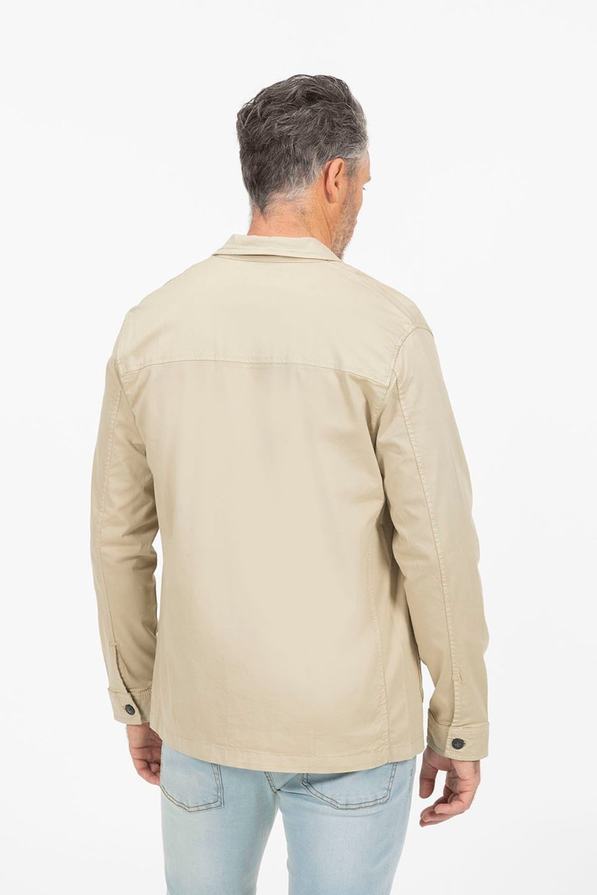 SOBRECAMISA ESTAMPADO EL MAR TODO LO-CURA BEIGE
