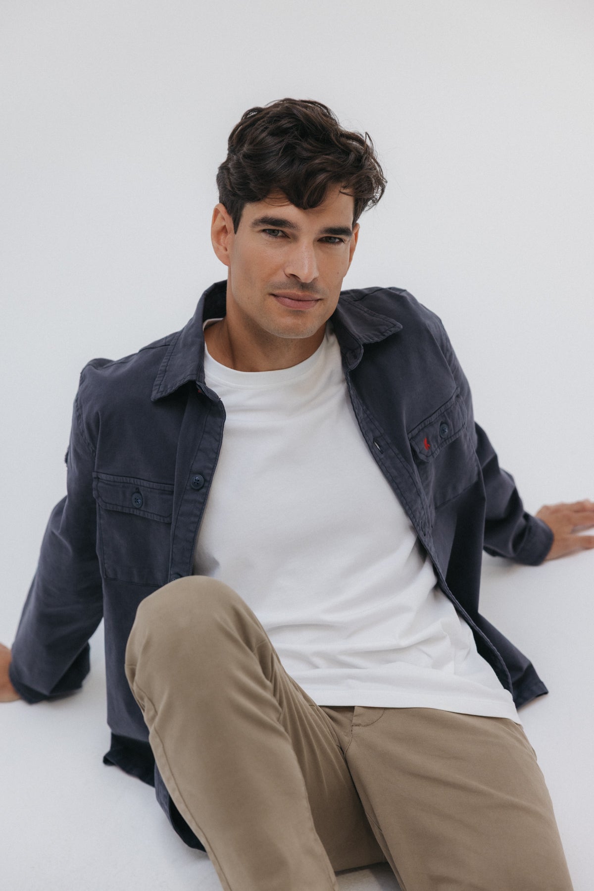 Sobrecamisa heritage dos bolsillos azul marino