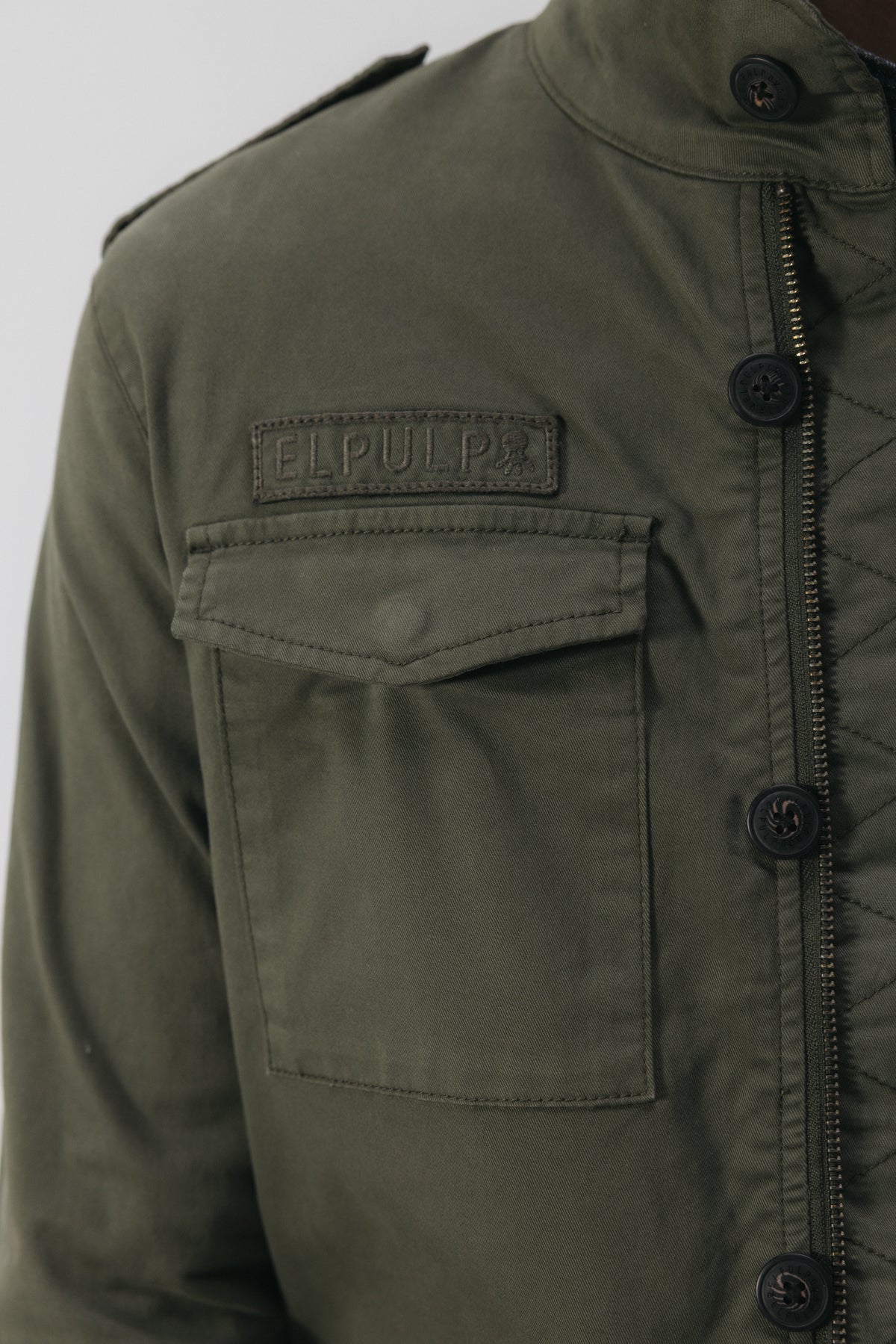 FIELD JACKET GARMENT DYED VERDE KHAKI