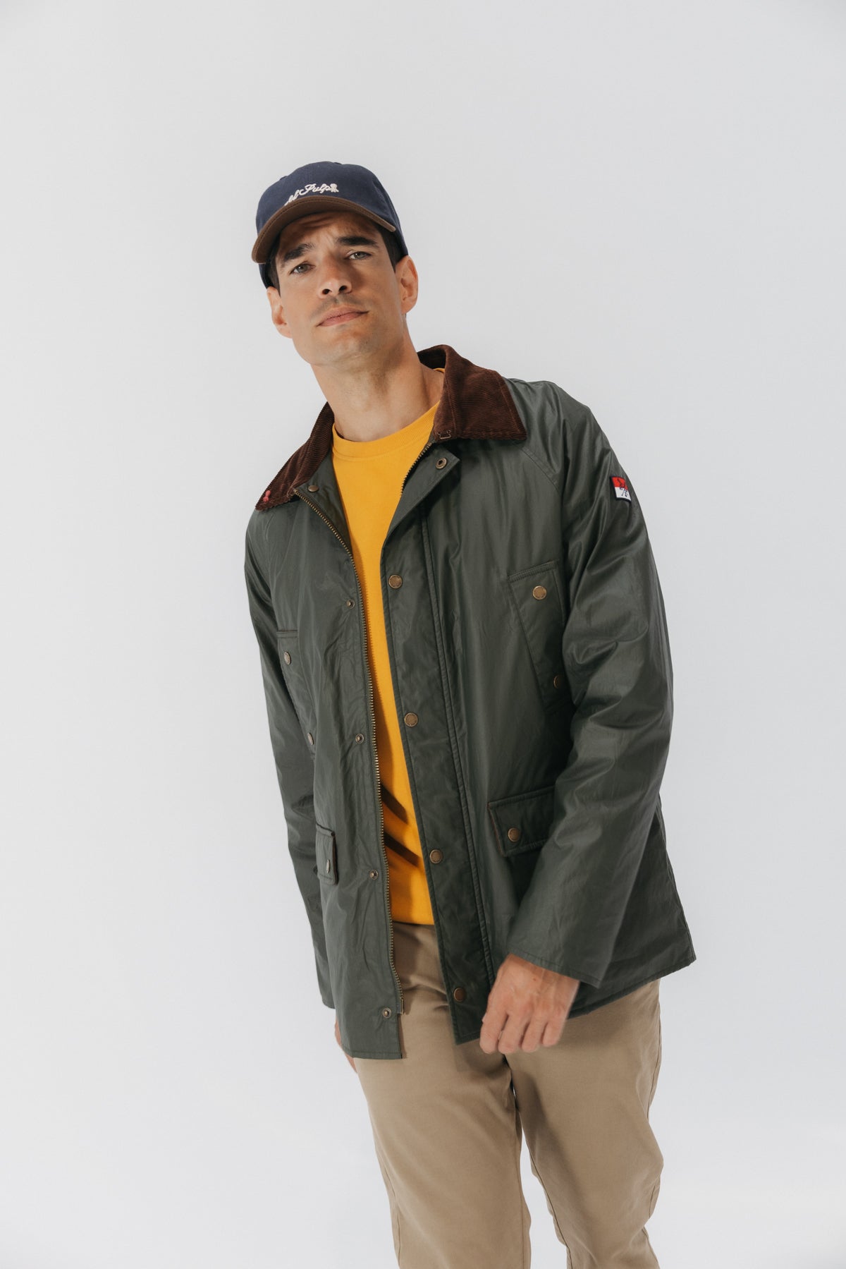 CHAQUETA ENCERADA HERITAGE VERDE MILITAR