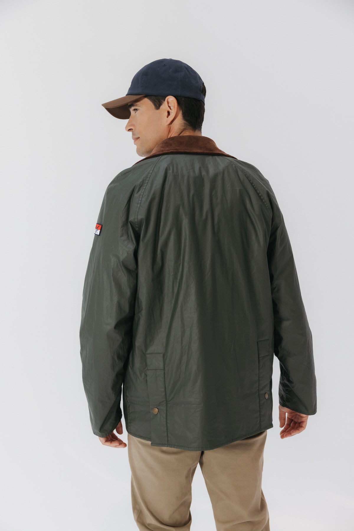 CHAQUETA ENCERADA HERITAGE VERDE MILITAR