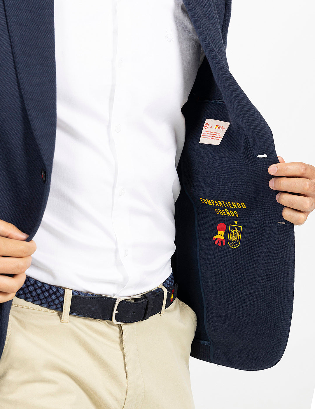 AMERICANA TAILOR PUNTO RFEF AZUL MARINO