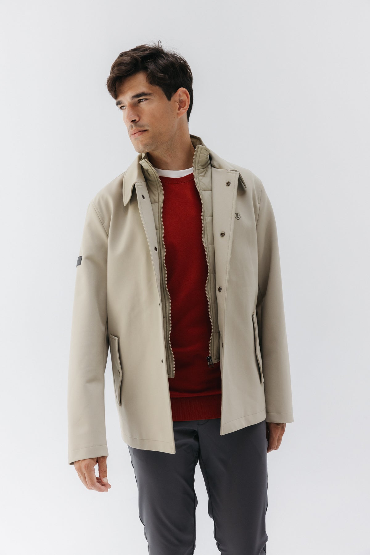 GABARDINA CORTA PERFECT BEIGE