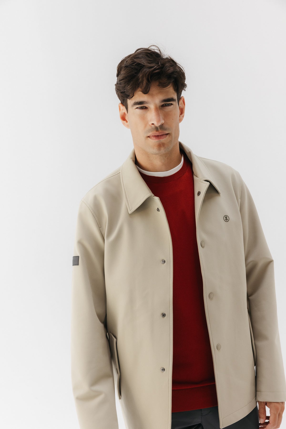 GABARDINA CORTA PERFECT BEIGE