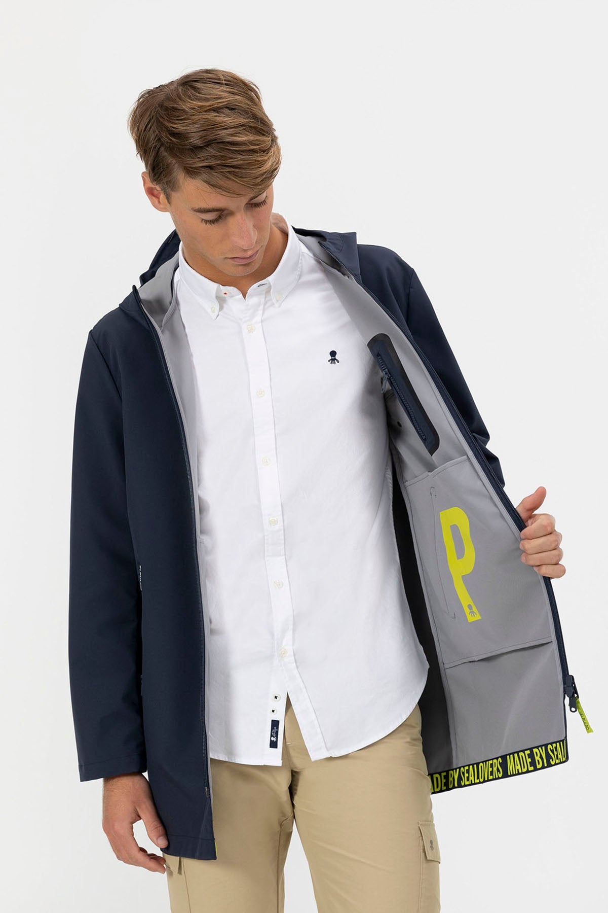 Parka impermeable varadero azul marino