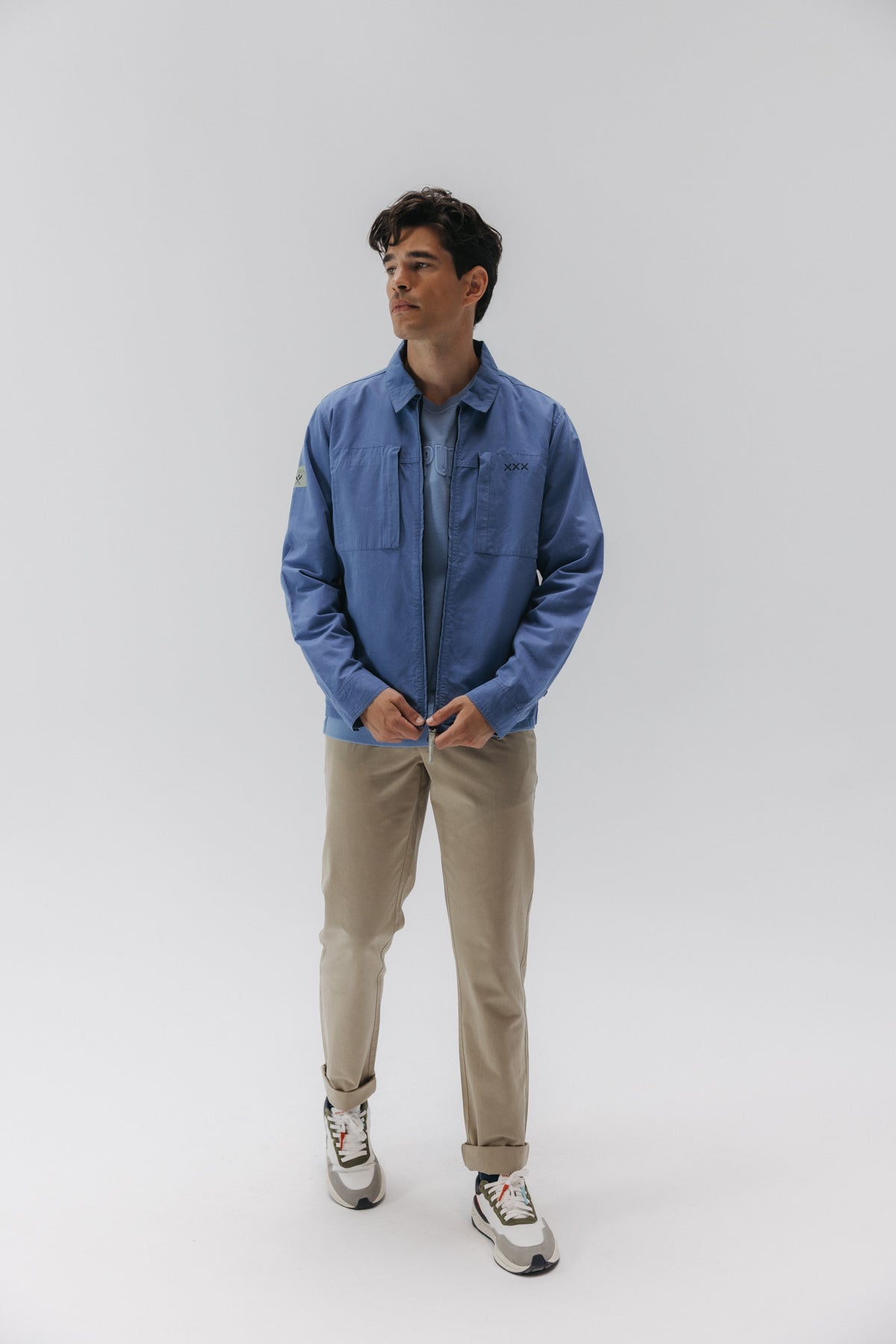 CAZADORA LAVADA DOBLE BOLSILLO HIGHLANDS ÍNDIGO