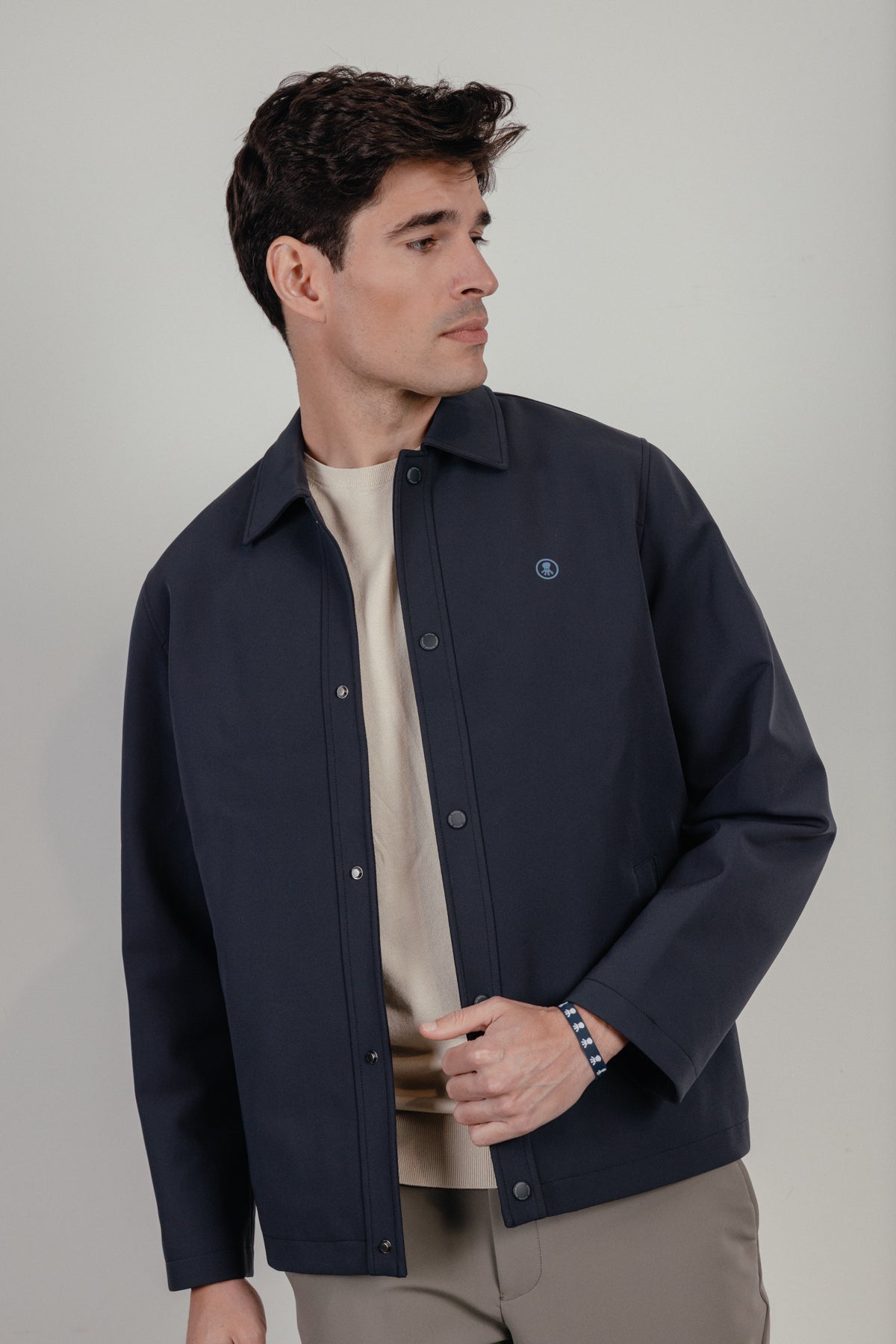 Cazadora guateada perfect azul marino