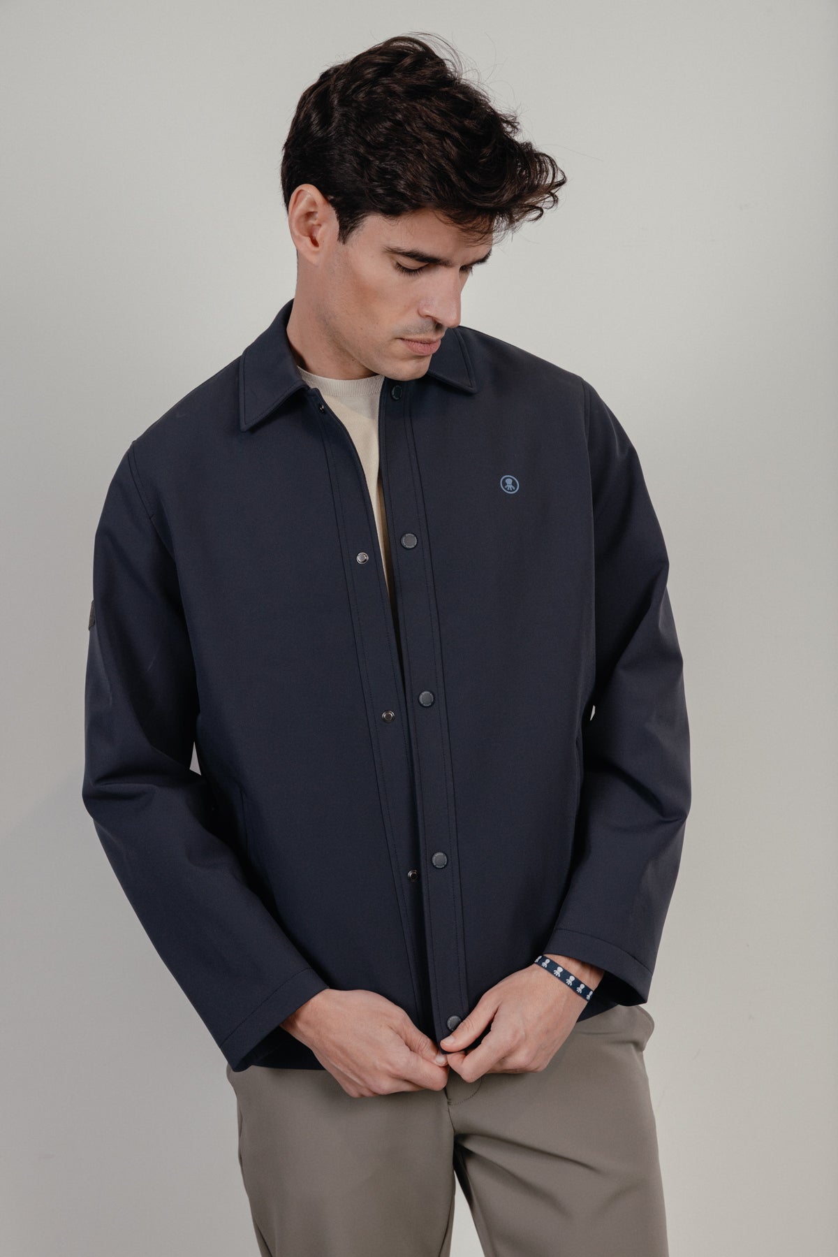 Cazadora guateada perfect azul marino