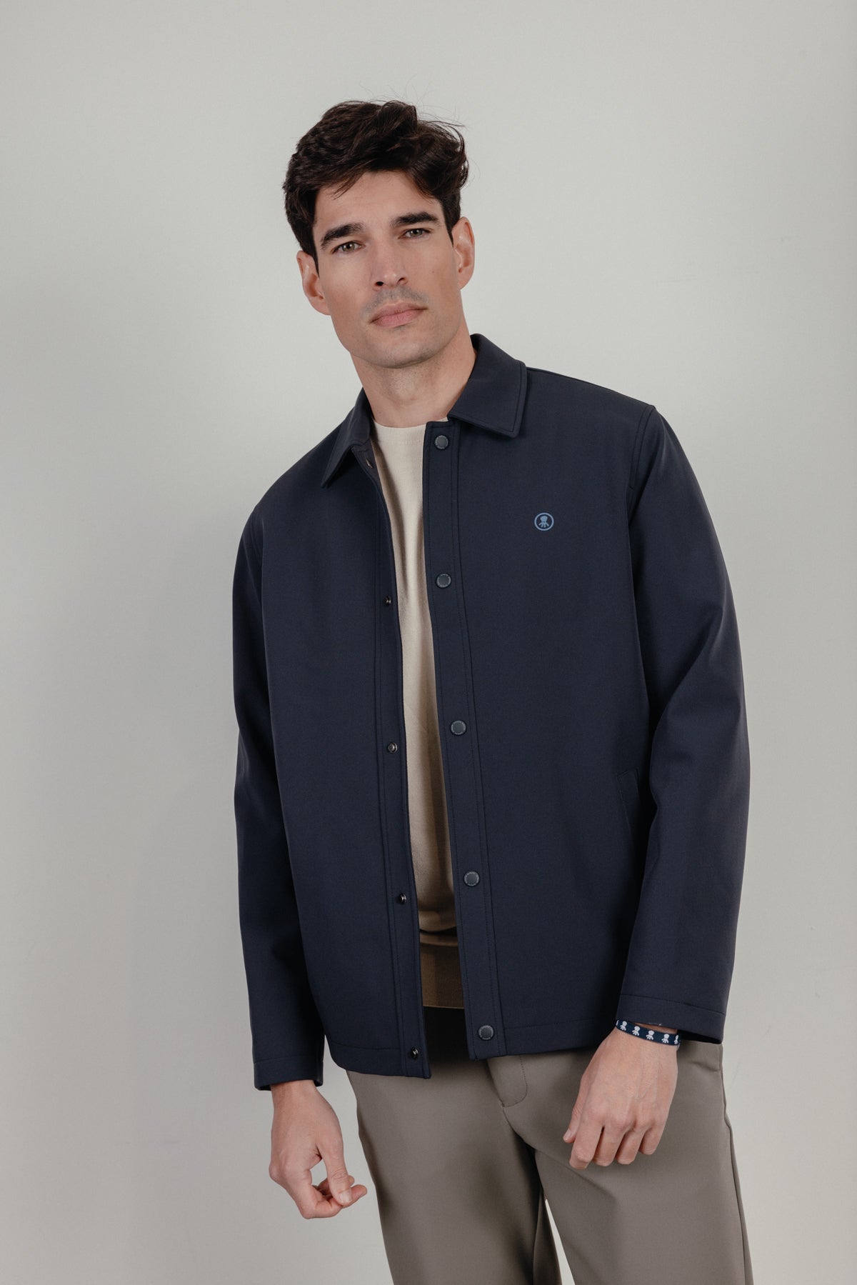 Cazadora guateada perfect azul marino