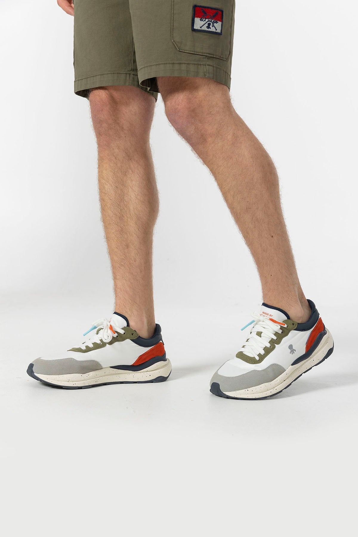 CONTRASTS SNEAKER WITH SPOTTED SOLE EP LOURO PURE WHITE