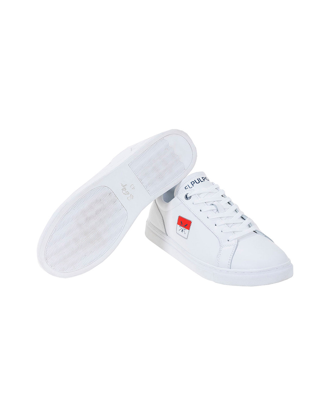 ZAPATILLA CASUAL BANDERA LATERAL BLANCO PURO