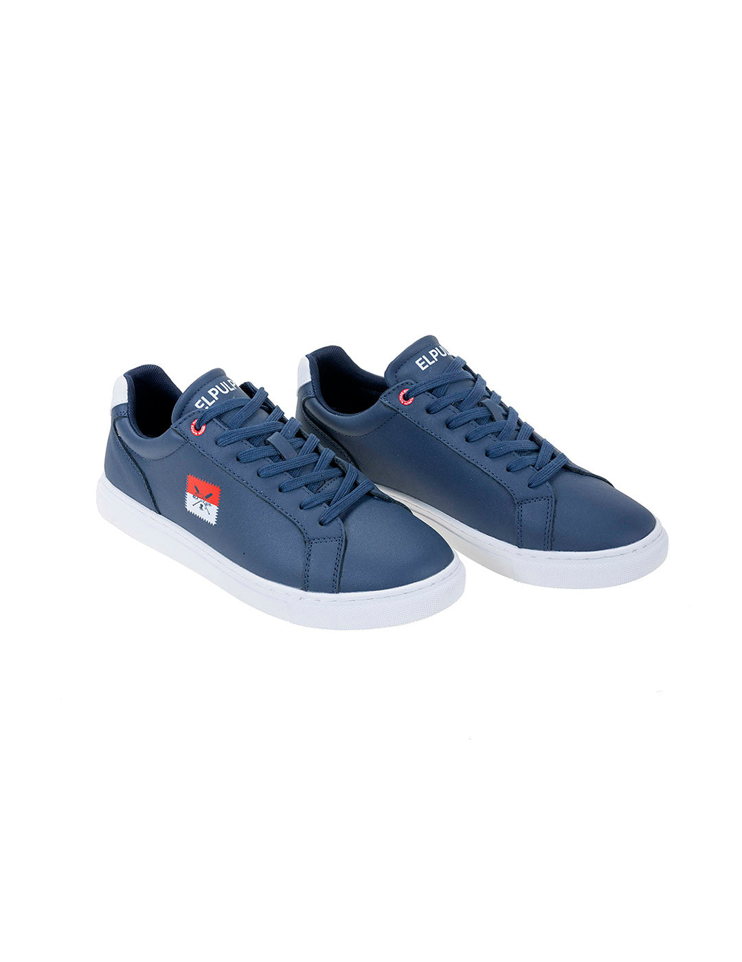 ZAPATILLA CASUAL BANDERA LATERAL AZUL MARINO