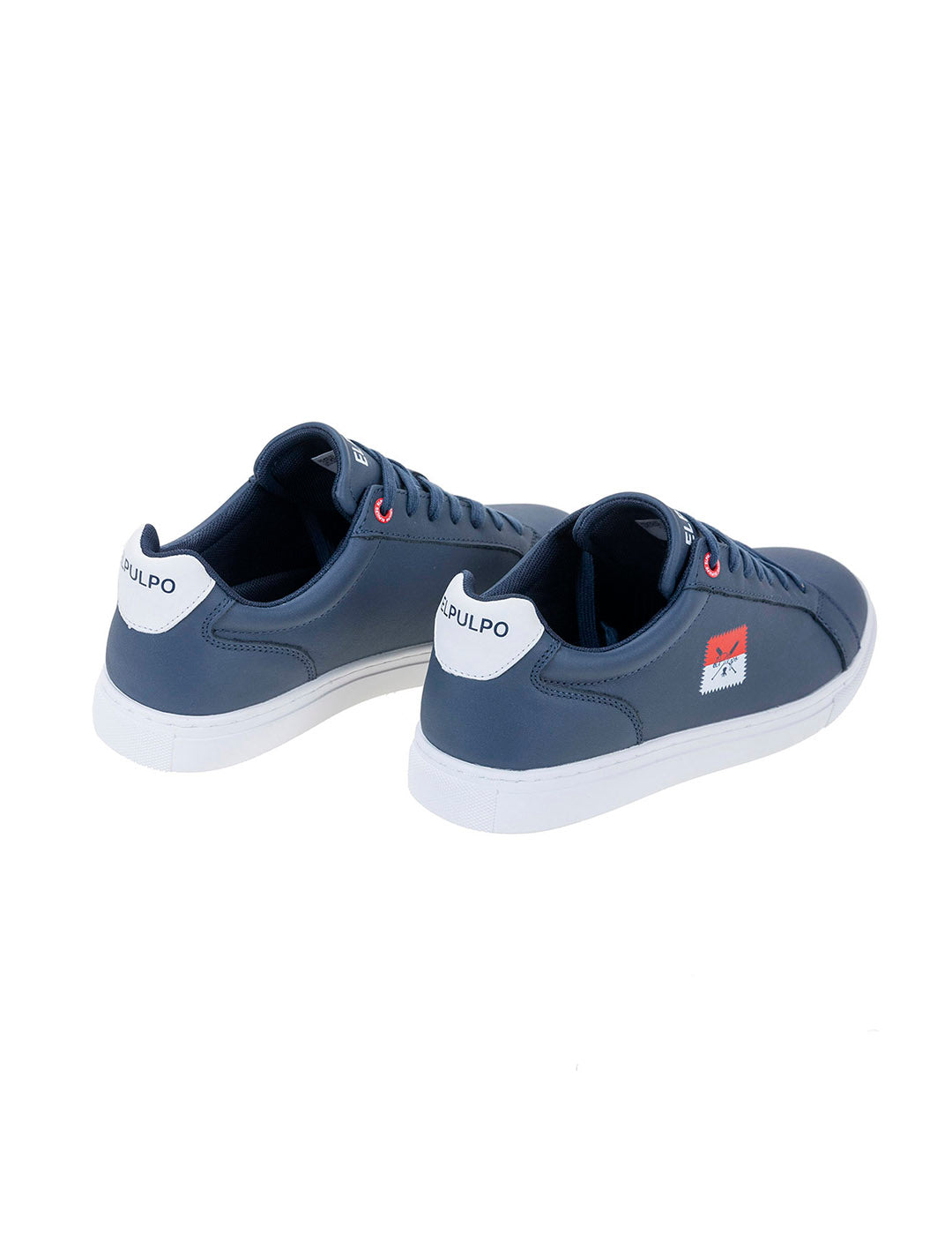 ZAPATILLA CASUAL BANDERA LATERAL AZUL MARINO