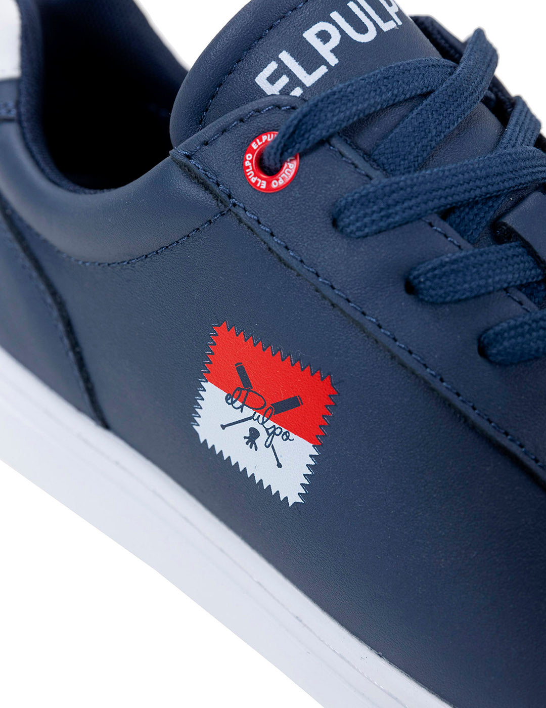 ZAPATILLA CASUAL BANDERA LATERAL AZUL MARINO