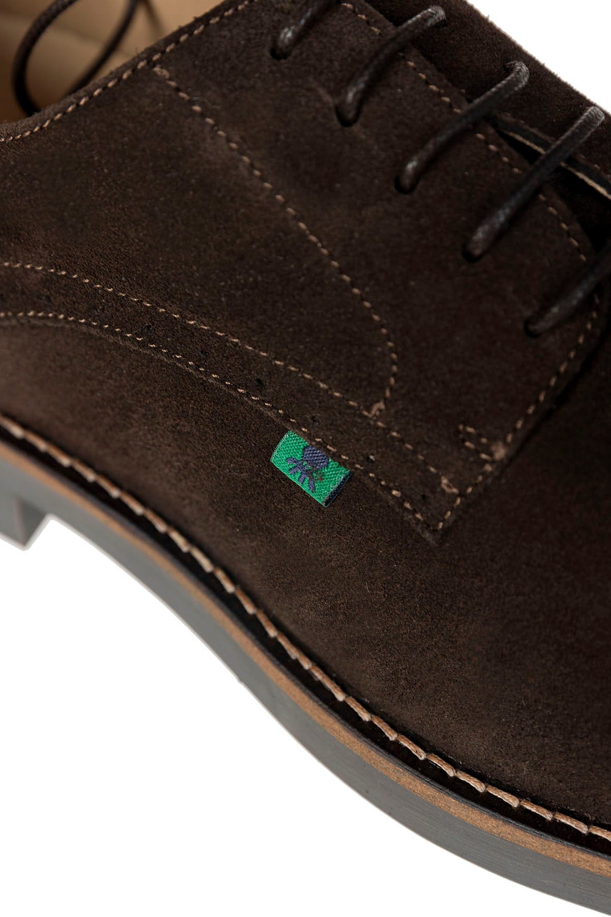 Zapato blucher suela de goma marrón