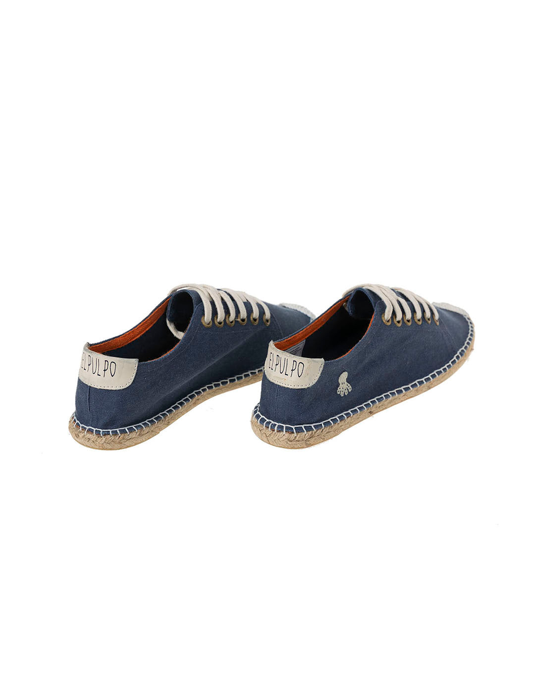 ALPARGATA CORDONES LOGO AZUL MARINO DELAVÉ