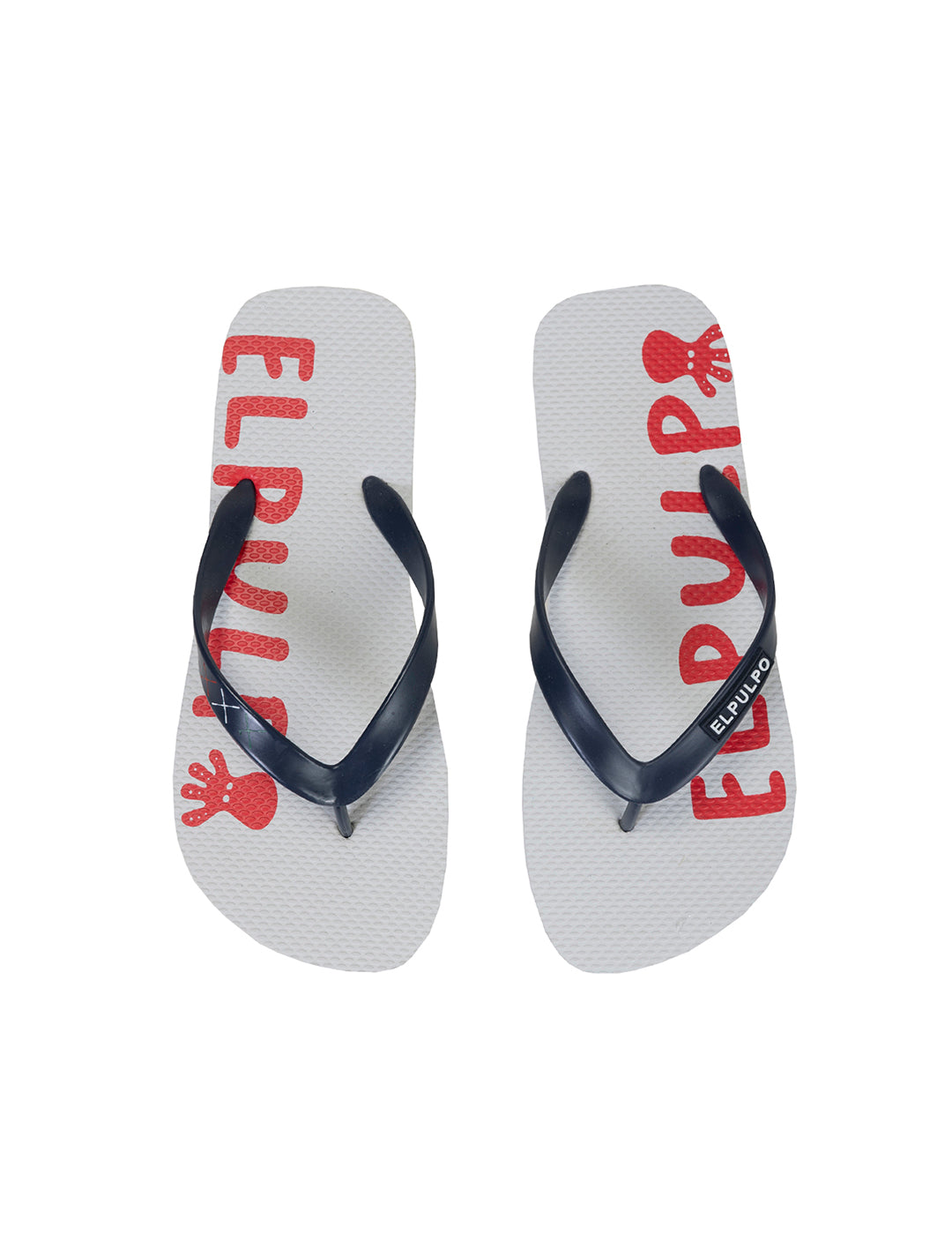 CHANCLA LETRAS SUELA BLANCO PURO