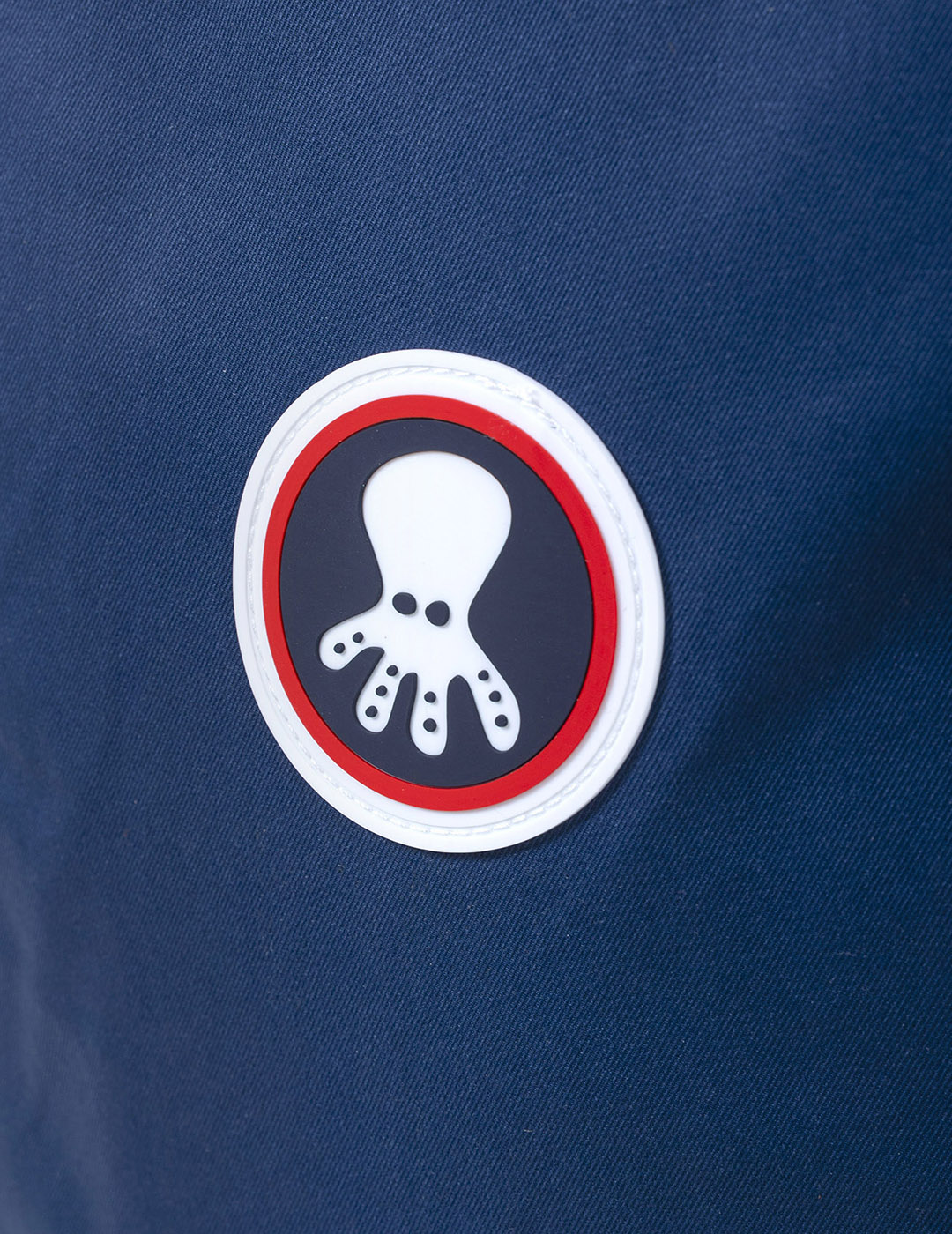 MOCHILA NYLON PARCHE ENGOMADO AZUL MARINO