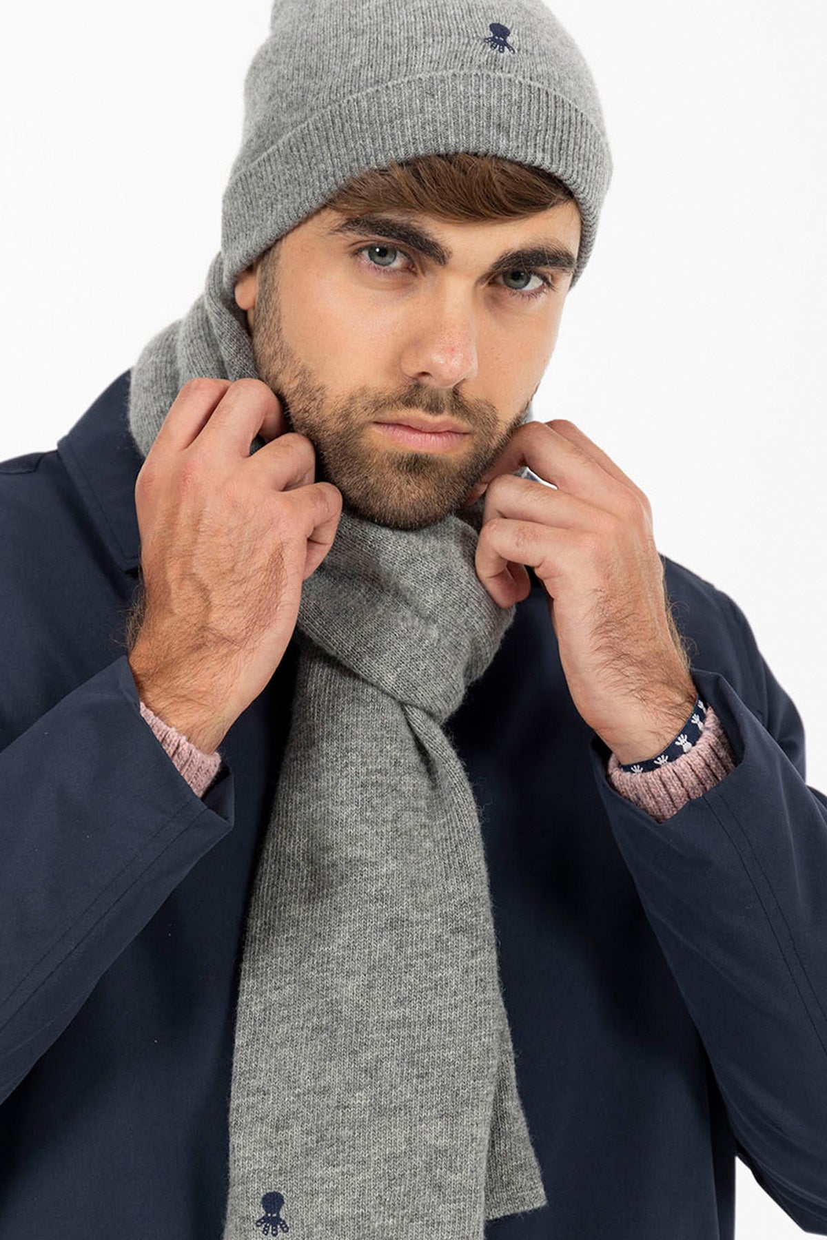 BUFANDA MELANGE GRIS VIGORÉ