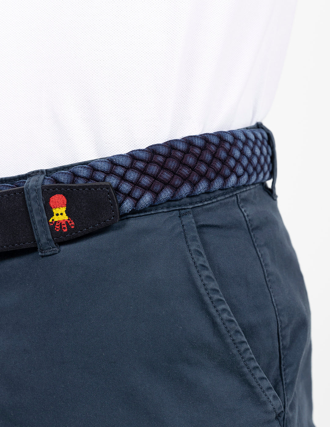 VINTAGE RFEF NAVY BLUE DELAVÉ BELT