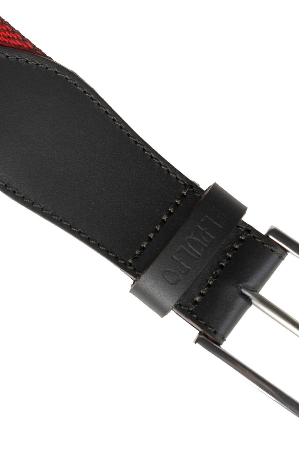 GREEN TWO-TONE ETHNIC WOVEN BELT