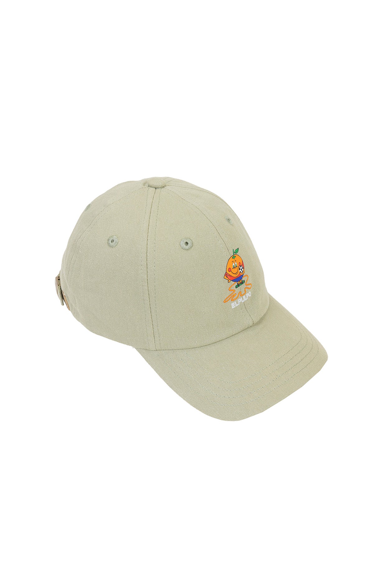GORRA LAVADA ESTAMPADO ELPULPO Y NARANJITO VERDE SALVIA