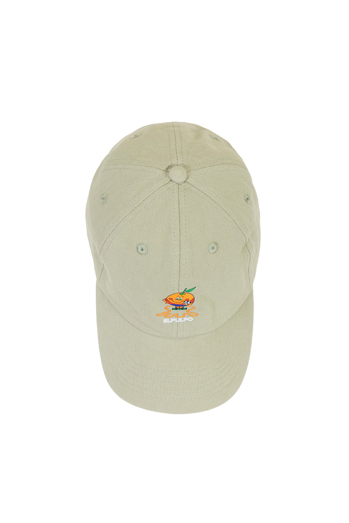 GORRA LAVADA ESTAMPADO ELPULPO Y NARANJITO VERDE SALVIA