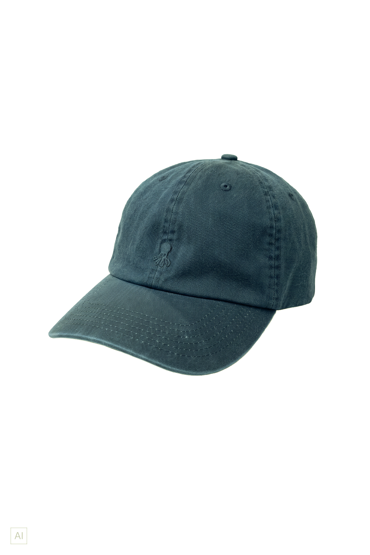 GORRA LAVADA BORDADO A TONO VERDE BOTELLA