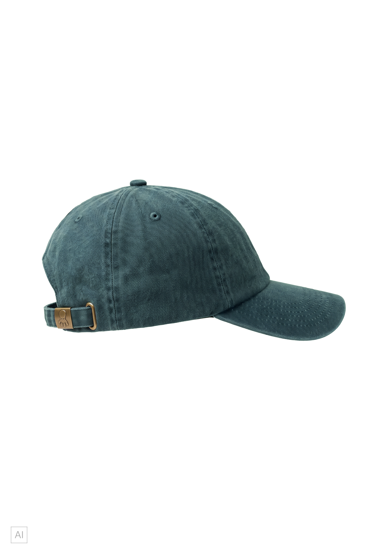 GORRA LAVADA BORDADO A TONO VERDE BOTELLA