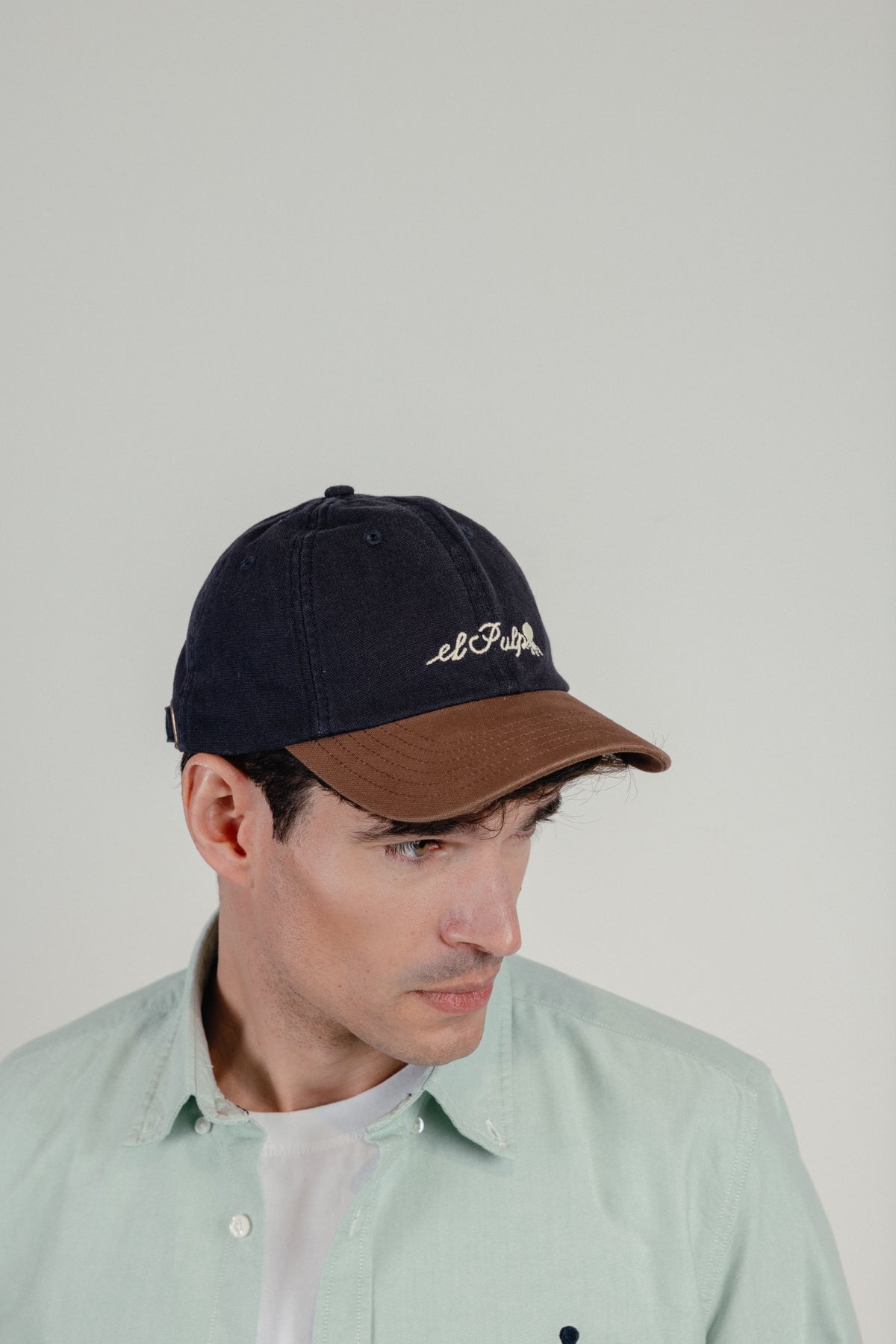 Gorra bicolor elPulpo azul marino