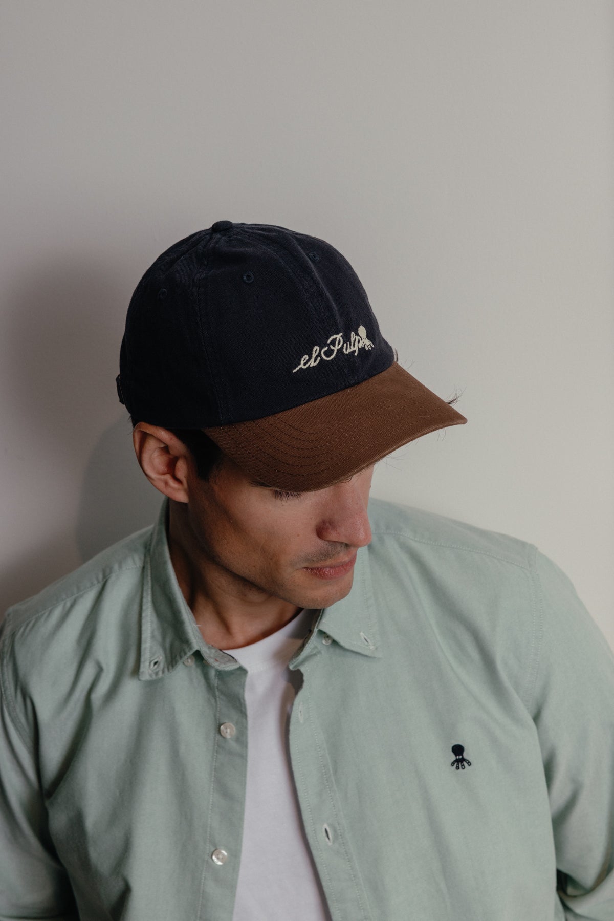 Gorra bicolor elPulpo azul marino