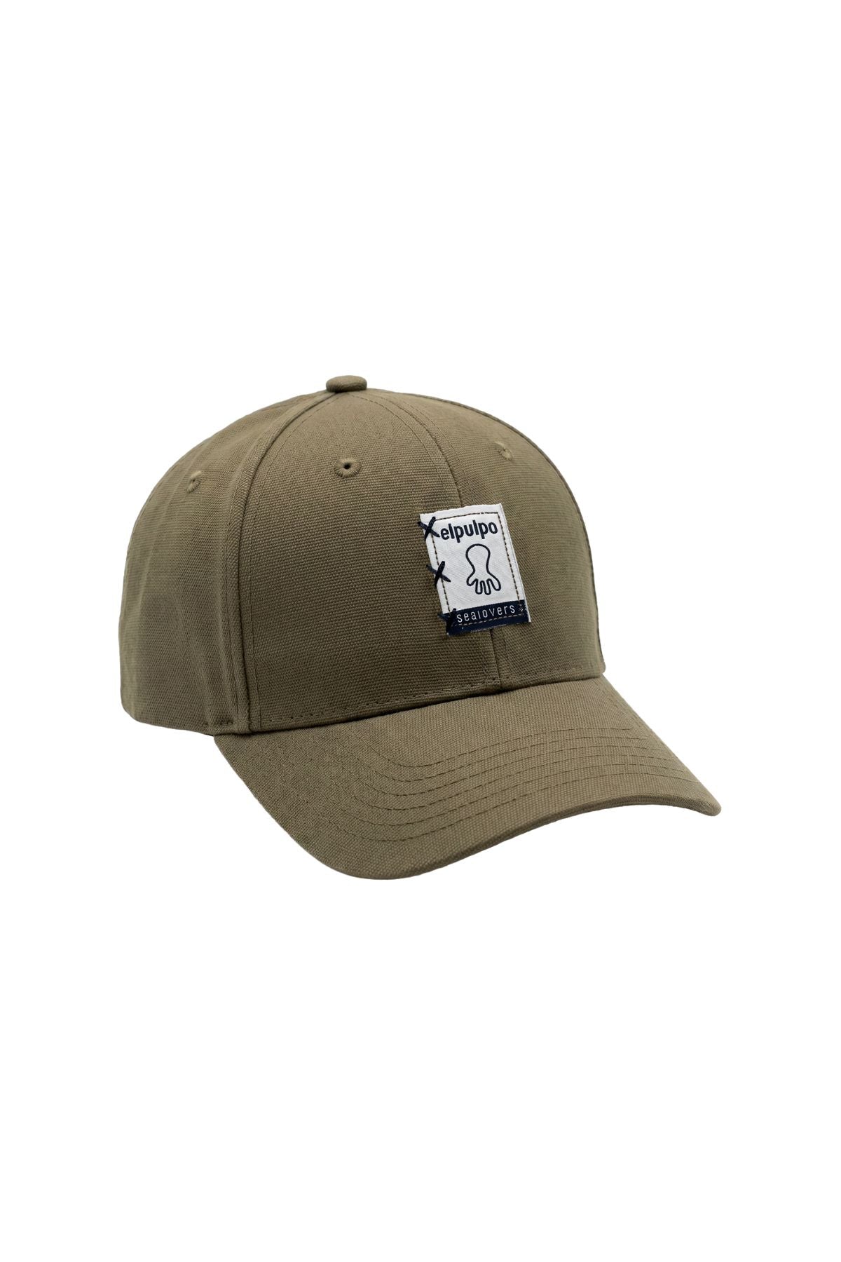 Gorra loneta etiqueta oasis verde khaki