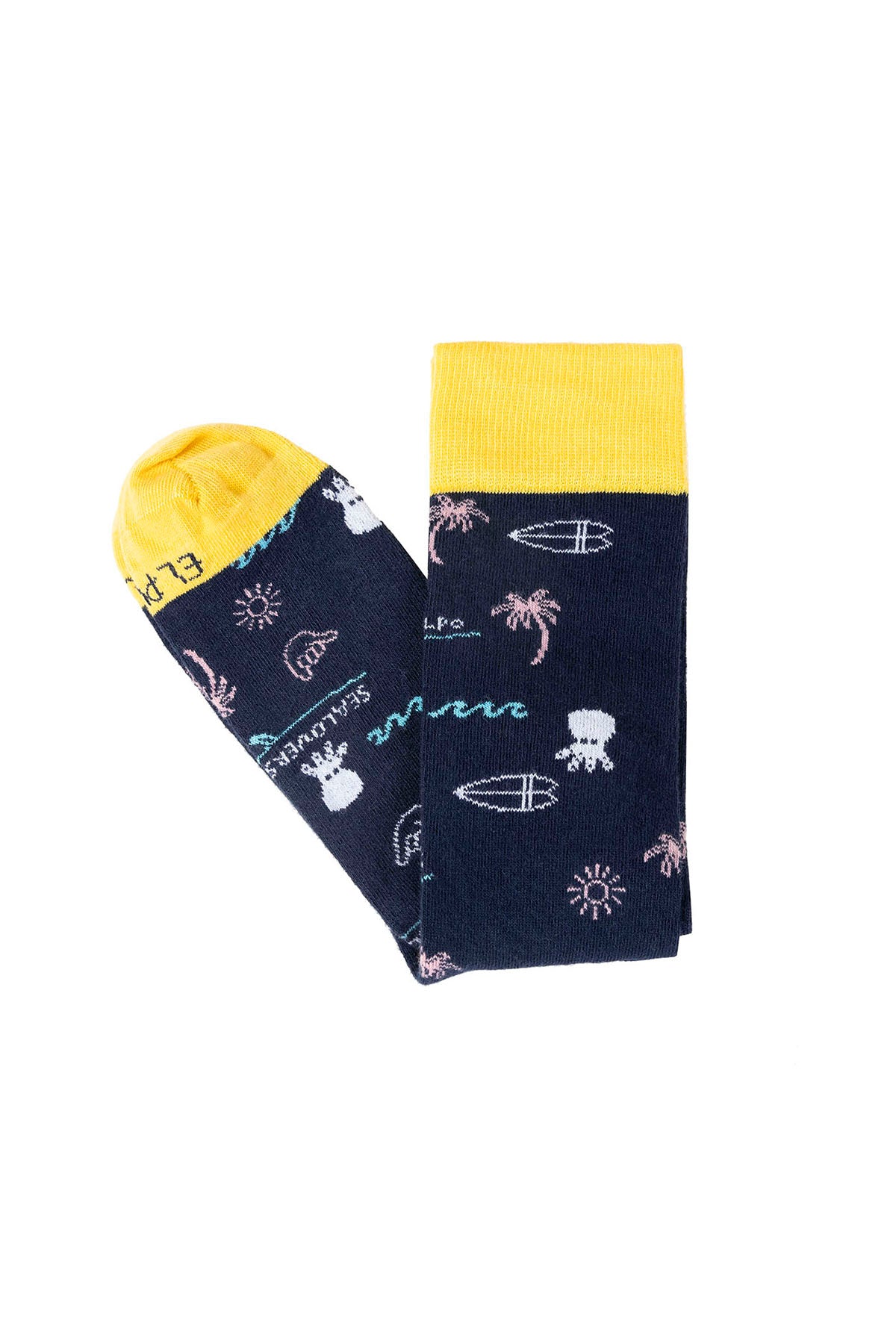 PACOTE DE MEIAS SURF PALM MULTICOLORIDAS