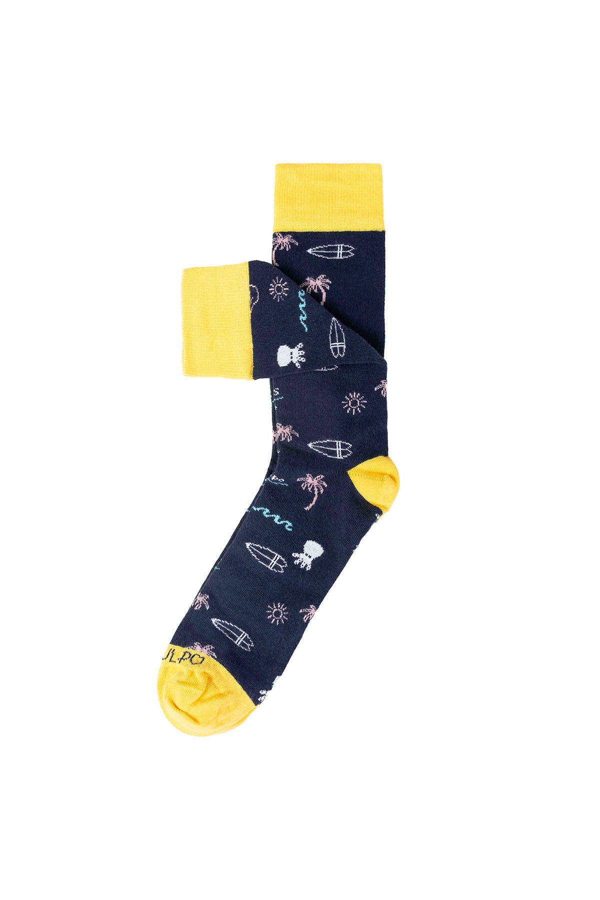 PACOTE DE MEIAS SURF PALM MULTICOLORIDAS