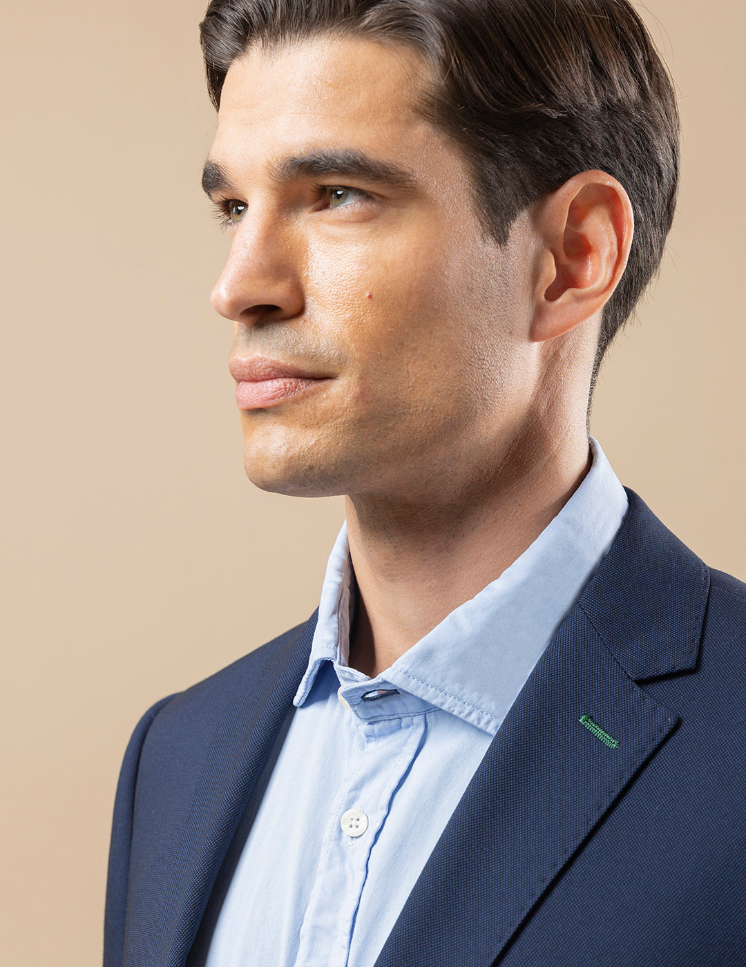 TRAJE MICROESTRUCTURA AZUL MARINO