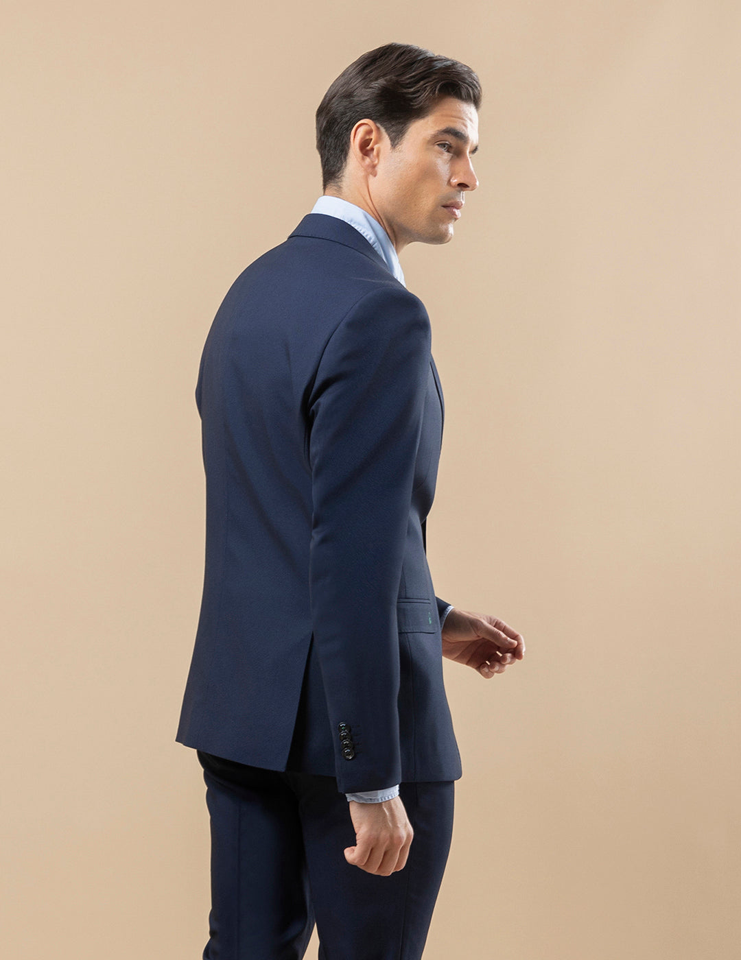 TRAJE MICROESTRUCTURA AZUL MARINO