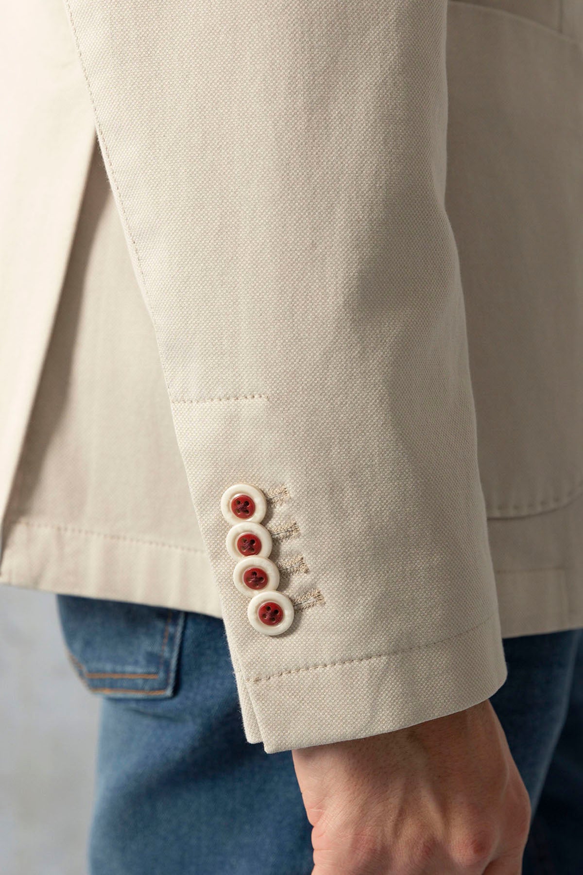 BLAZER TINGIDO EM ROUPA MARFIM