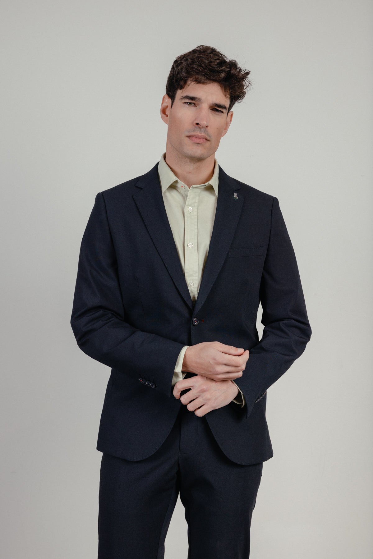 Americana traje comfort azul marino