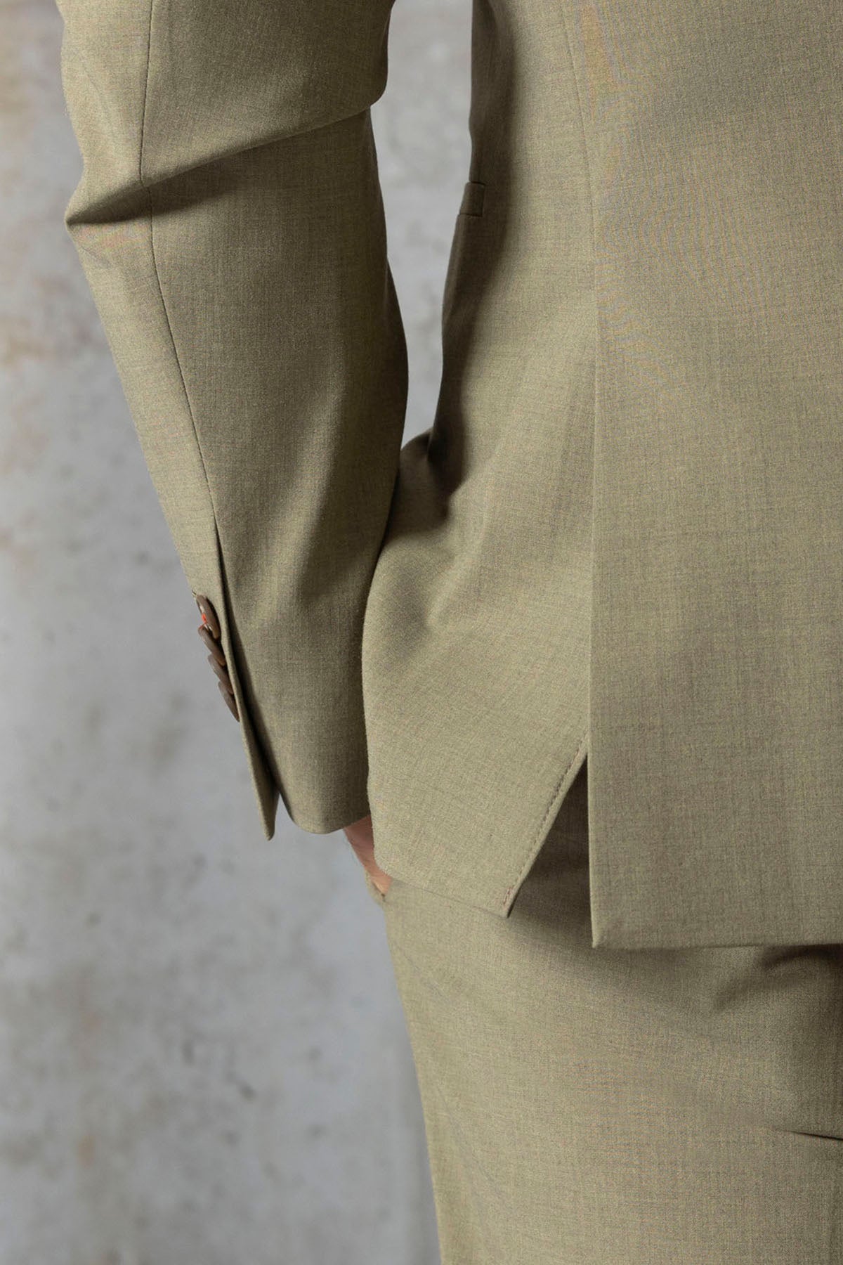 Blazer de fato verde médio confortável