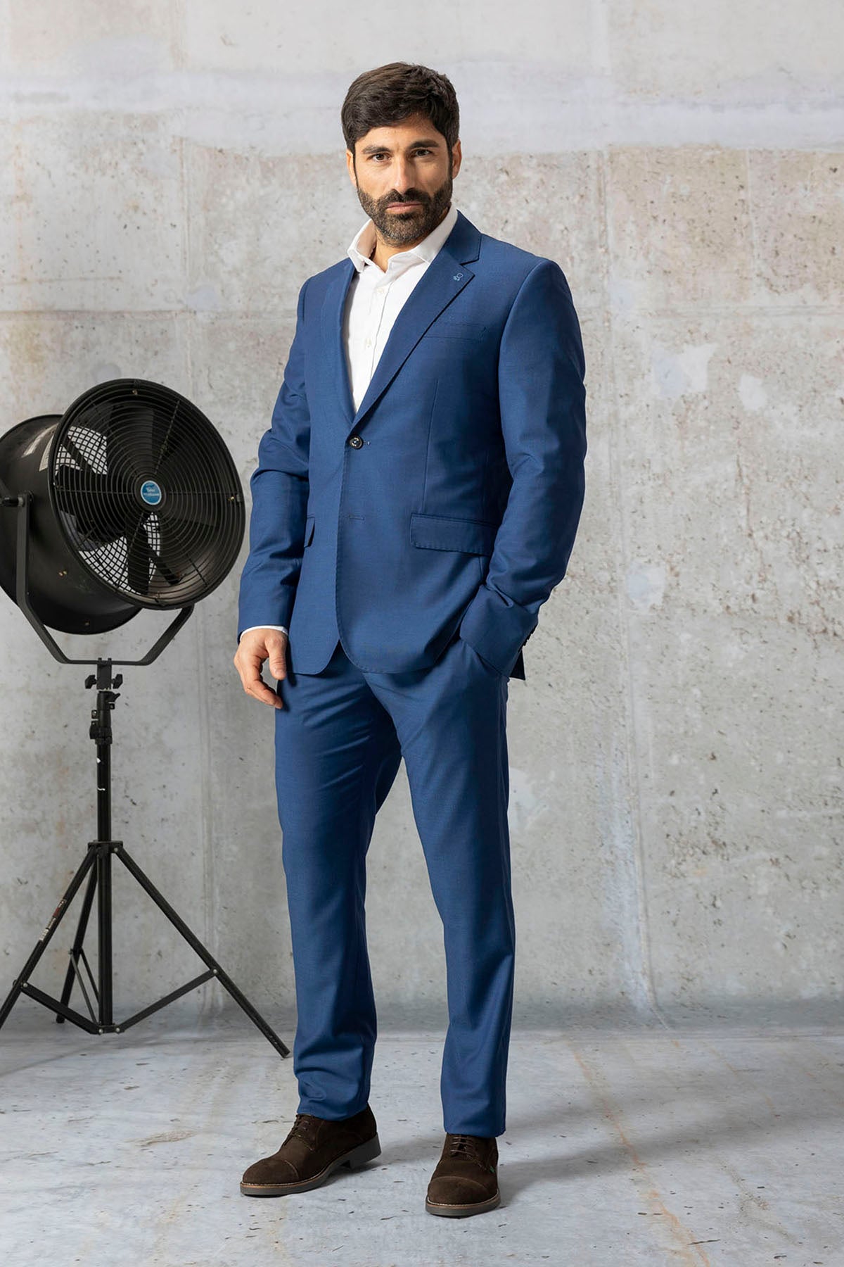 BLAZER AZUL MARINHO COM MICRODESENHOS