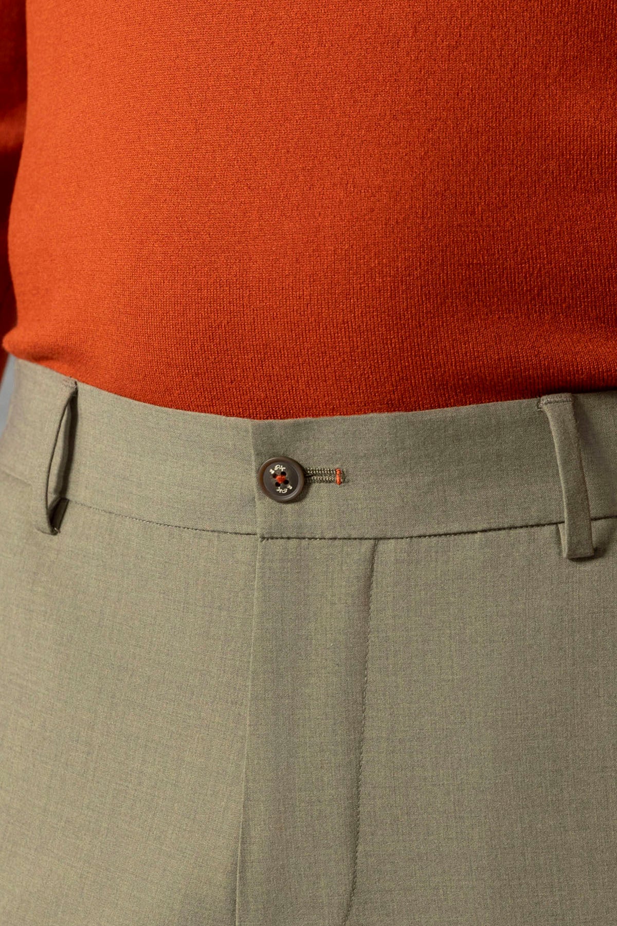 CALÇA DE FATO CONFORTÁVEL VERDE MÉDIA